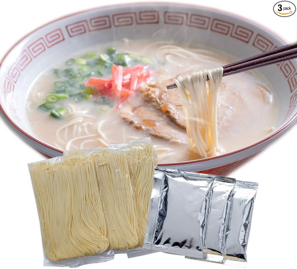 Daichi Raw Sweets, Hakata Ramen, 5 Servings, Made in Fukuoka Prefecture, Genuine Semi-Raw Noodles, Baggage Noodles, Thick Tonkotsu Soup, Pork Bone Ramen, Nagahama Dai Ramen, Fukuoka Gourmet Order