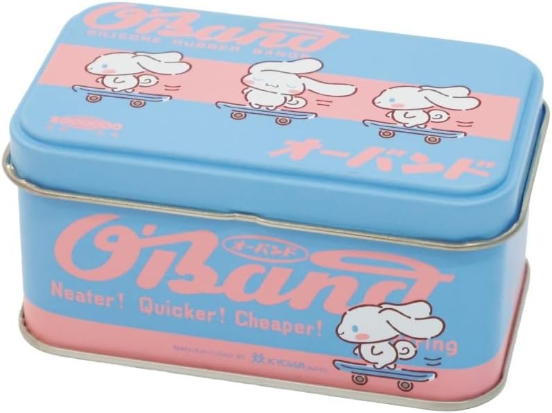 サンリオ(SANRIO) オーバンド × マイメロディ缶 シリコーン製 輪ゴム 日本製 共和