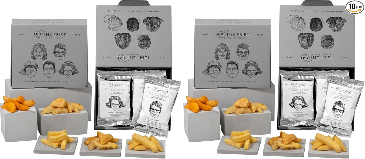 (Treat Yourself) AND THE FRIET Mini, Set of 5, Dry Friets, Snacks, Potatoes, Retirement, Tokyo Souvenir, Individually Wrapped, Souvenirs | Midway Sweets Housewarming Return Premium Potato Chips Assortment