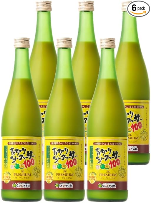 Okinawa Special Sale Aokiri Seikwasa 100 Premium 720ml [Straight Original Liquid Okinawa Ogimi Village Aokiri 100% Fresh Squeezed Nobiletin Vitamin C] Bottle