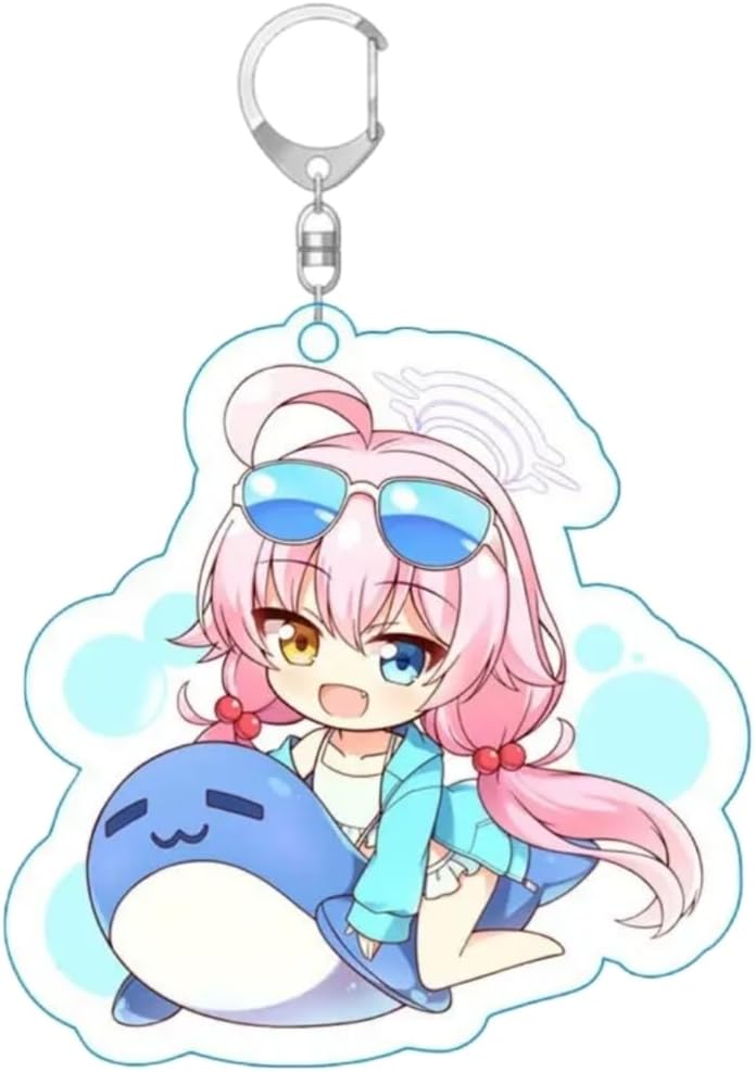 ブルアカ キャラクターアクリルキーホルダー デフォルメ Ver.2 台紙なし 萌えグッズ 非公式 [並行輸入品]