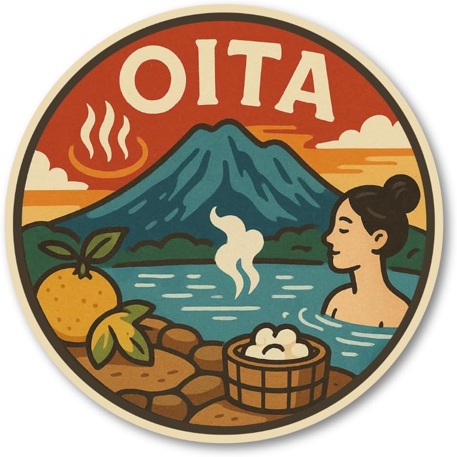 Nagasaki Local Sticker Set, 8 Different Prefecture Designs, Includes Sakurajima, Gayen Yamakasa, Hot Springs, Balloons, Mango, Castela, Perfect for Travel, Tourism, Souvenirs