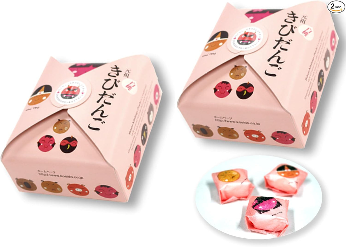Koeido Kibidango (Original, Matcha, Kinako, White Peach), Pack of 10 (Individual Packaging), Souvenirs, Souvenirs, Local Halal (2 Boxes)