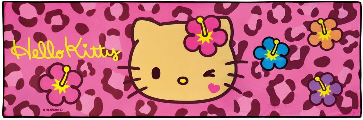 Sanrio Cooling Towel with Case, Long, 35.4 x 11.8 inches (90 x 30 cm), Cooling Towel, For Kids, Elementary School Students, Characters, Neck, Sports, Popular, Mobile Phone