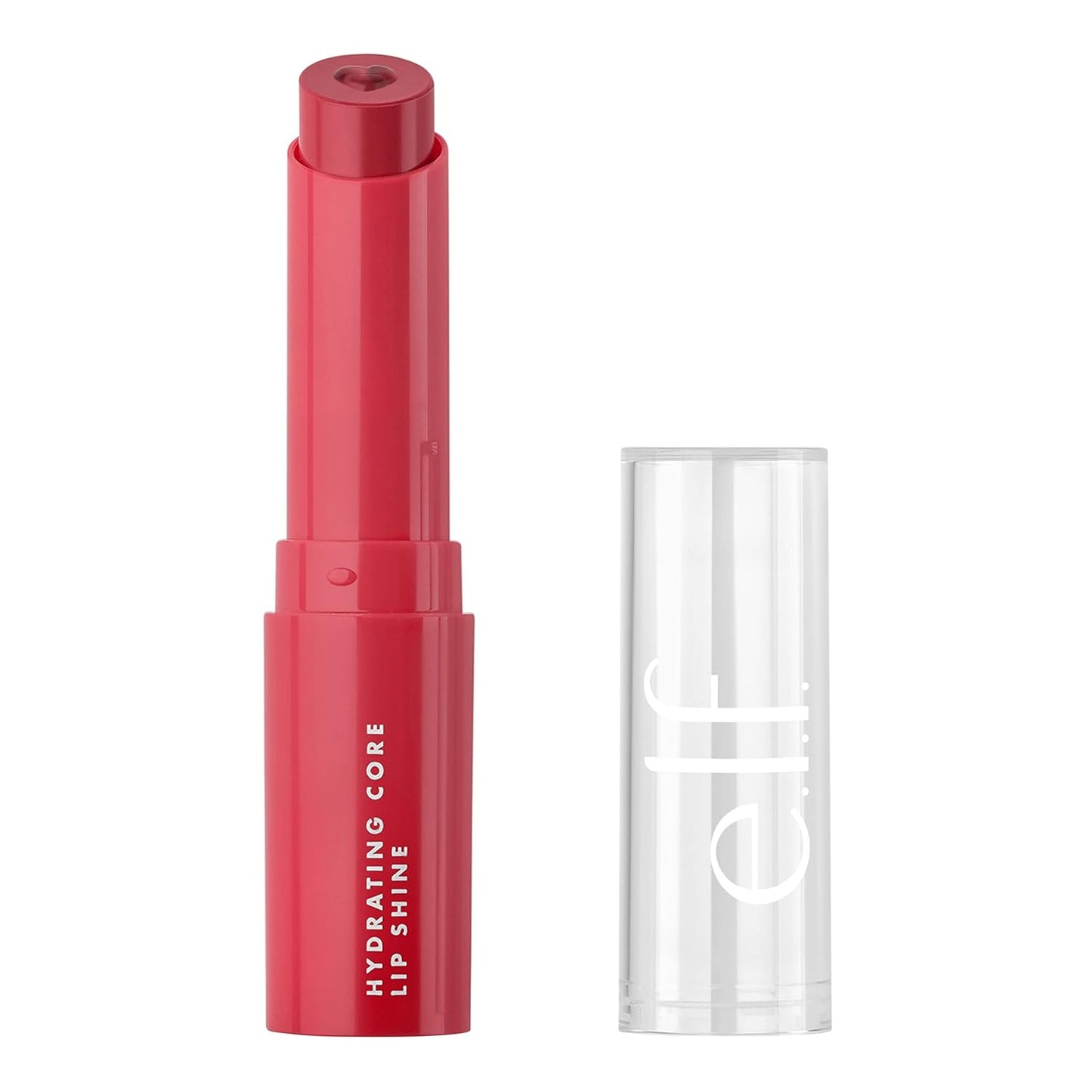 e.l.f. Hydrating Core Lip Shine with Shea Butter & Vitamin E, Tinted Lip Balm for A Smooth, Glossy Finish & Long-Lasting Moisture, Ecstatic Deep Berry