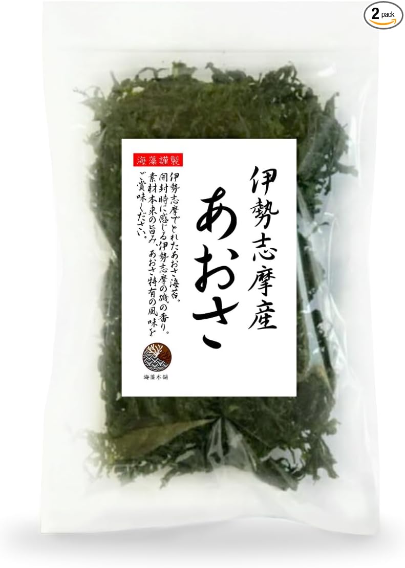 Seaweed Honpo Aosa, Made in Ise Shima, Japan, Mie Prefecture, 1.8 oz (50 g), 1 Bag | Aosari from Ise Shima, Made in Japan, Mie Prefecture,