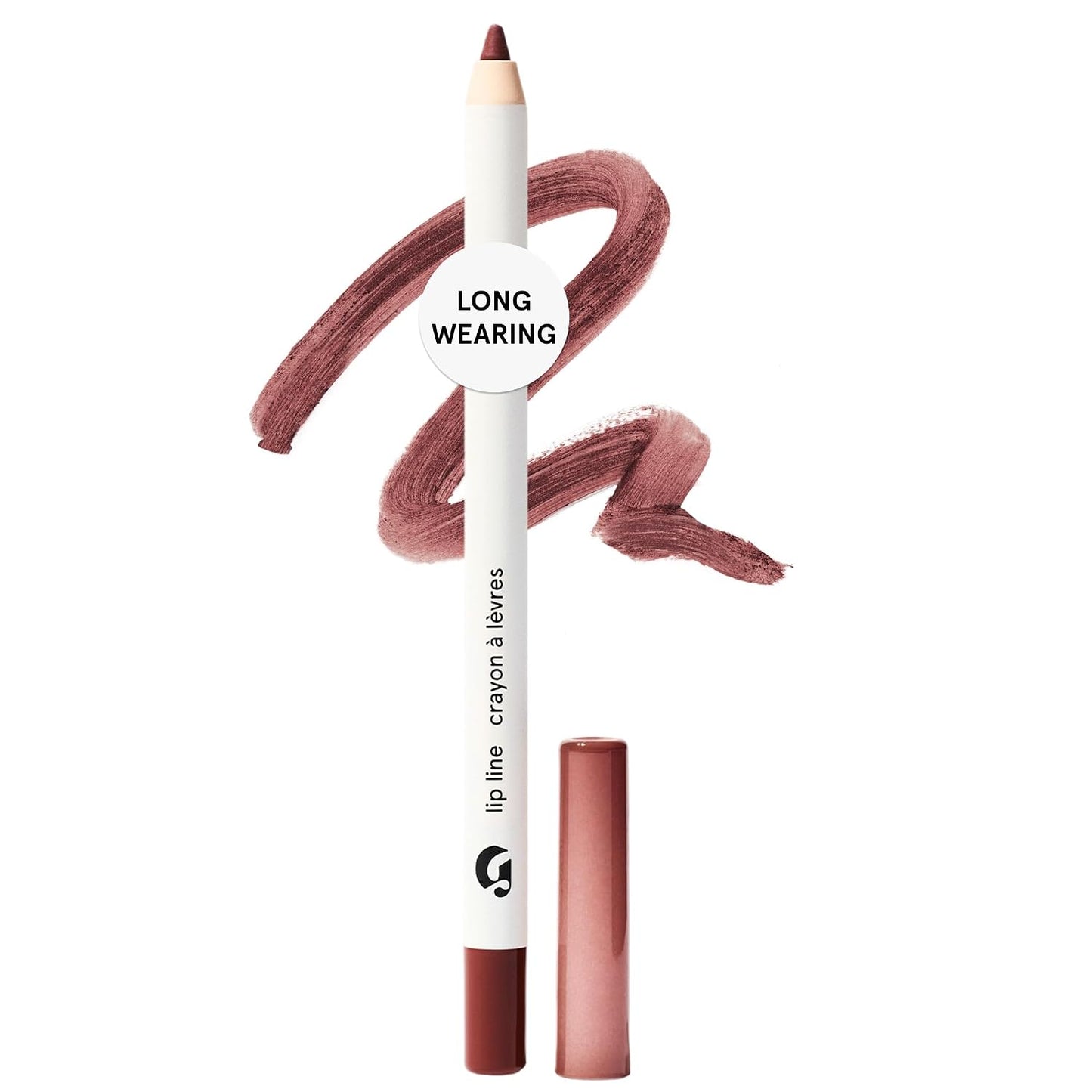Glossier Lip Line, Buff - Nude Lip Liner Pencil, Long Lasting Water-Resistant Smudge-Resistant Transfer-Resistant Medium Coverage Definer with Jojoba Oil, Natural Shape and Tones for Sensitive Skin