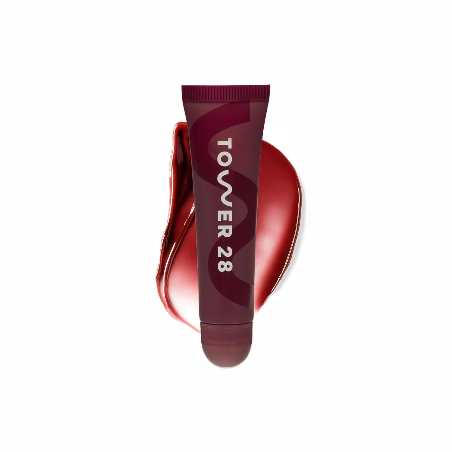 Tower 28 LipSoftie Bálsamo Labial Hidratante con Tinte, Mascarilla Labial Hidratante para Labios Agrietados - Sabor a Sandía Kiwi, Brillo Rosa Claro