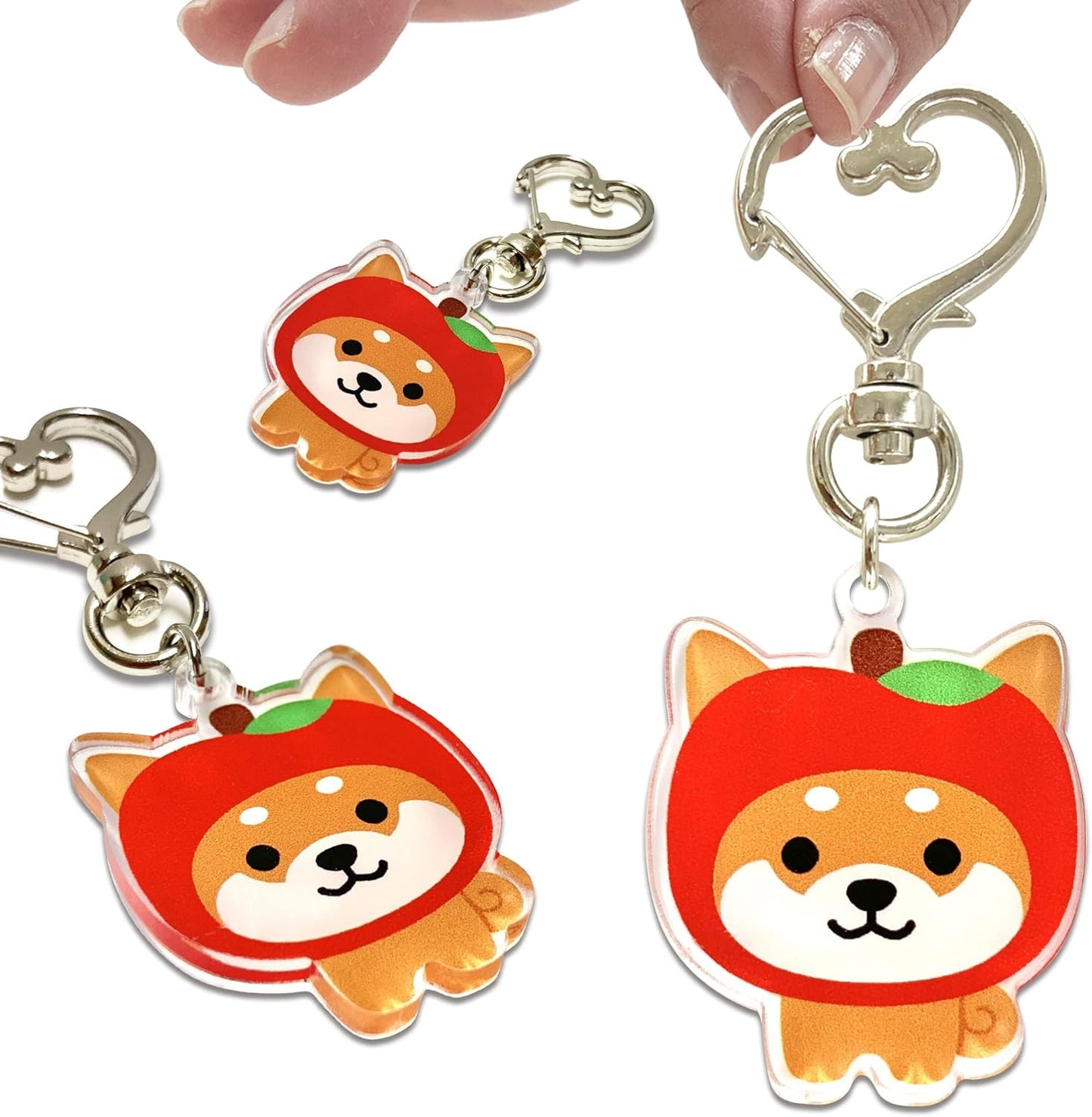 LamPlanning Traveling Mameshiba Acrylic Keychain Charm Shiba Inu Mameshiba Cute Character Mascot Healing Made in Japan
