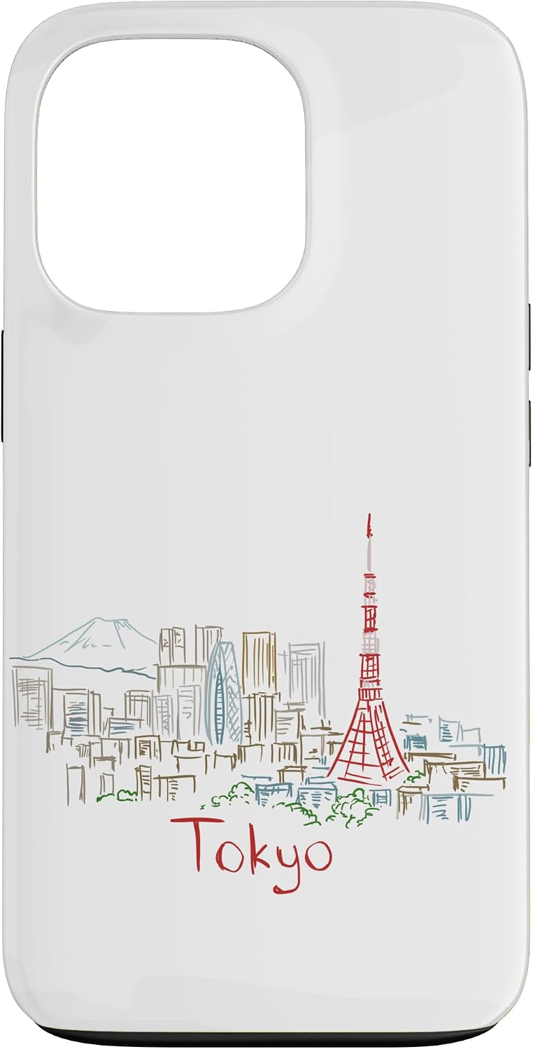 東京 日本 旅行 お土産 パノラマ 都市 ランドマーク ギフト スマホケース iPhone SE (2020) / 7 / 8 用
