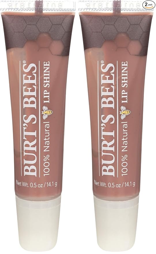 Burt's Bees Brillo de labios, brillo de labios para mujer, maquillaje 100% natural, Pucker
