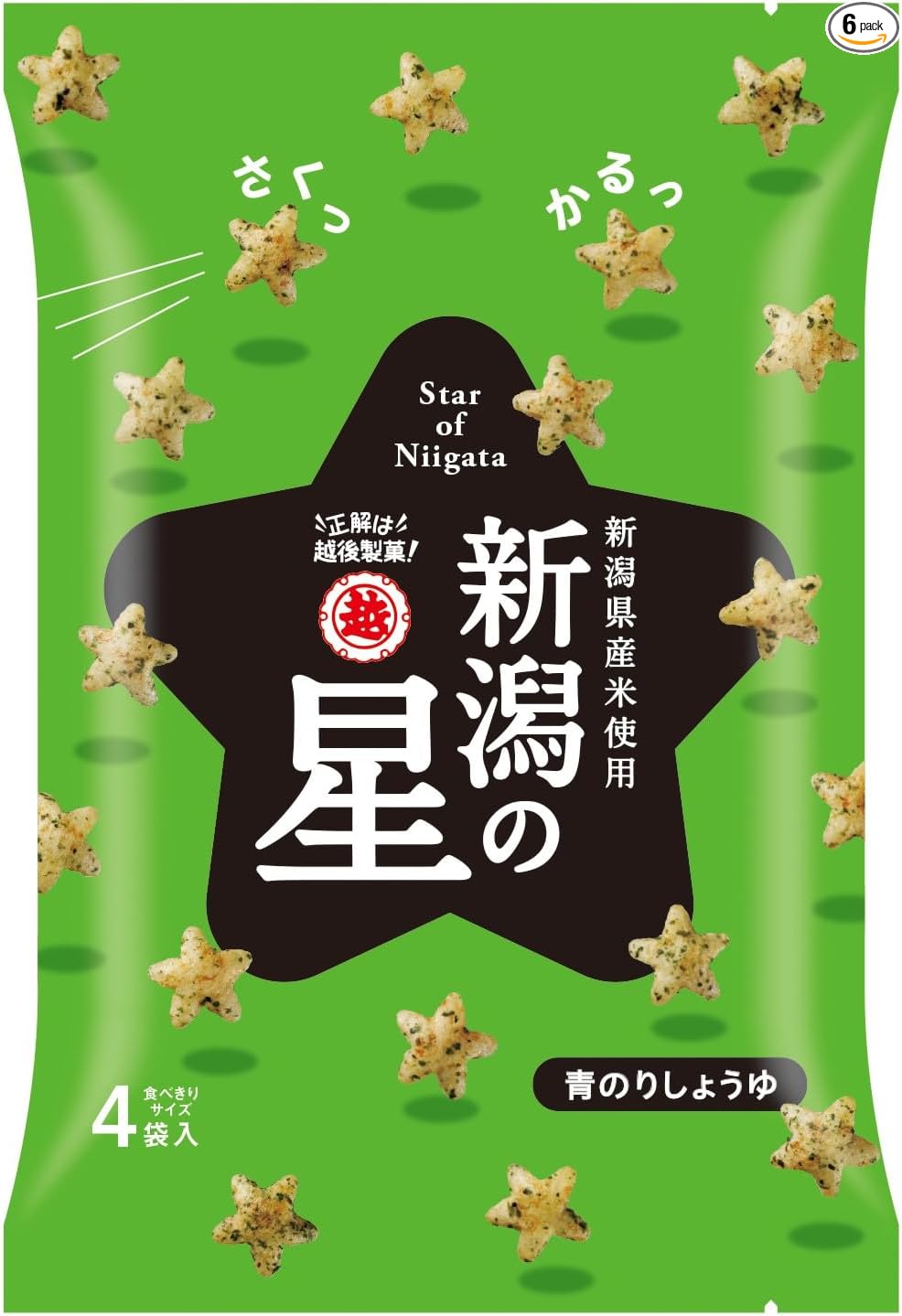 Echigo Confectionery Niigata Star, Sweet, 2.8 oz (80 g)
