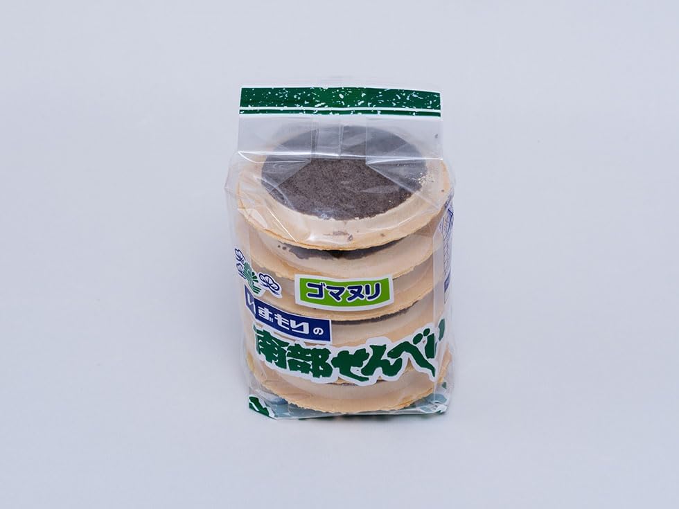 Marco Izumori Sesame Rice Crackers, Set of 12 Sheets x 2 Bags, Aomori
