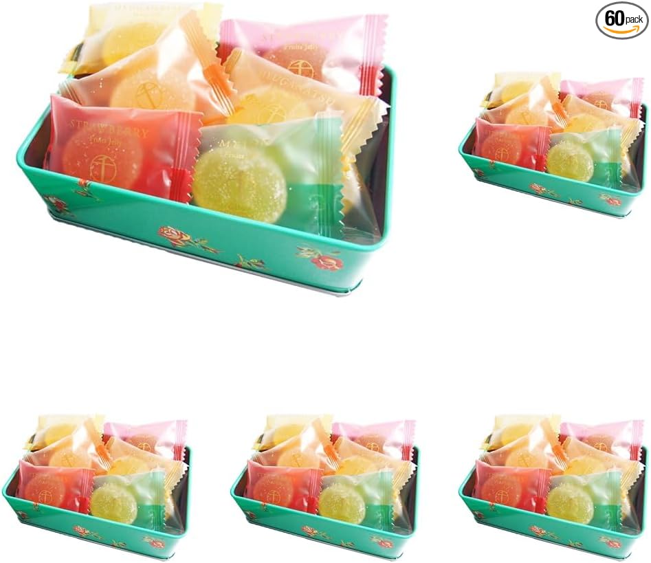 Gift candy jelly assortment from Patisserie Ginza Sembikiya, can of bite-sized fruit jelly