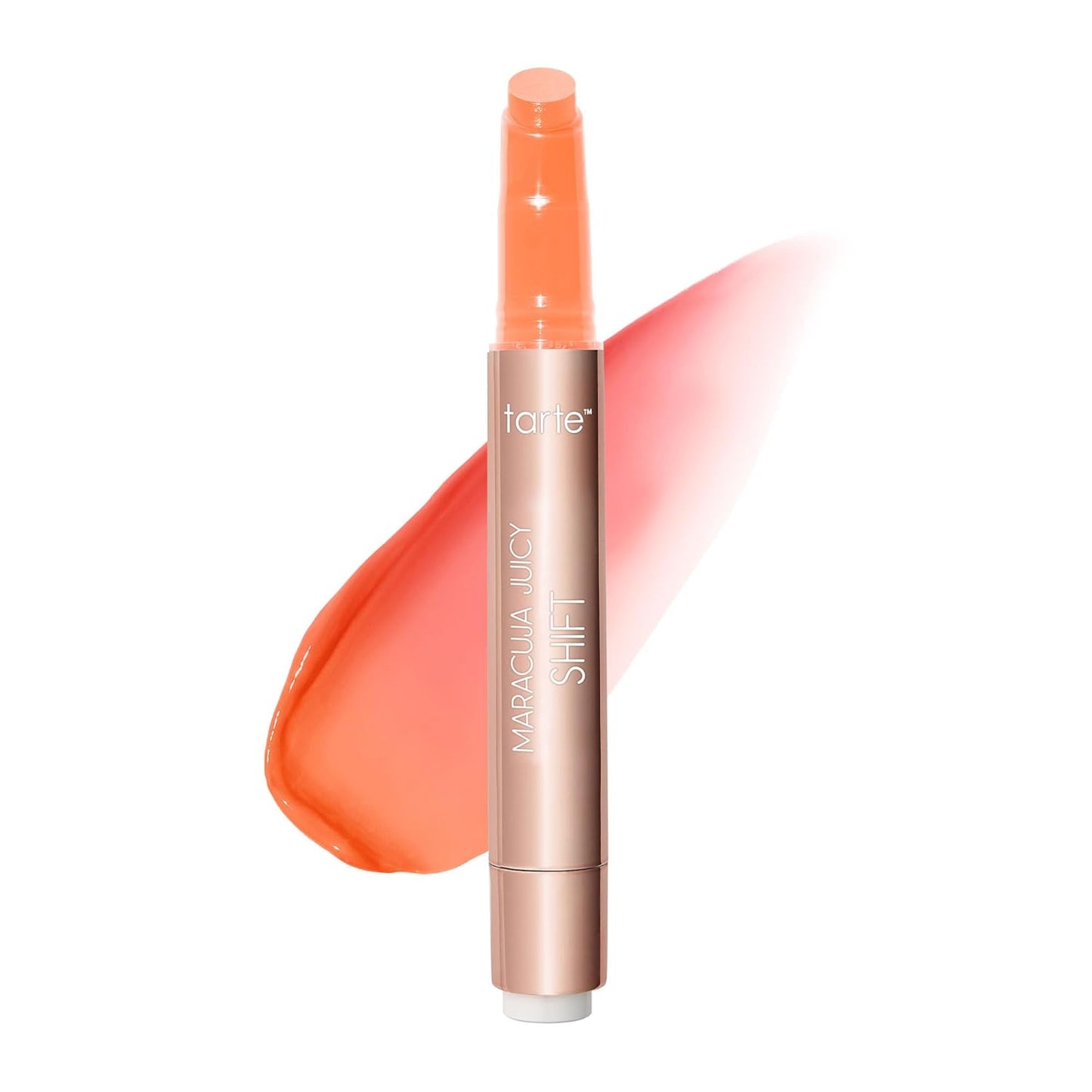 tarte maracuja juicy lip & cheek shift - pH-Powered Lip Stain & Cheek Stain, Lip Gloss Balm with Hyaluronic Acid for Smooth Moisturized Lips & Cheek Tint, Vegan & Cruelty-Free