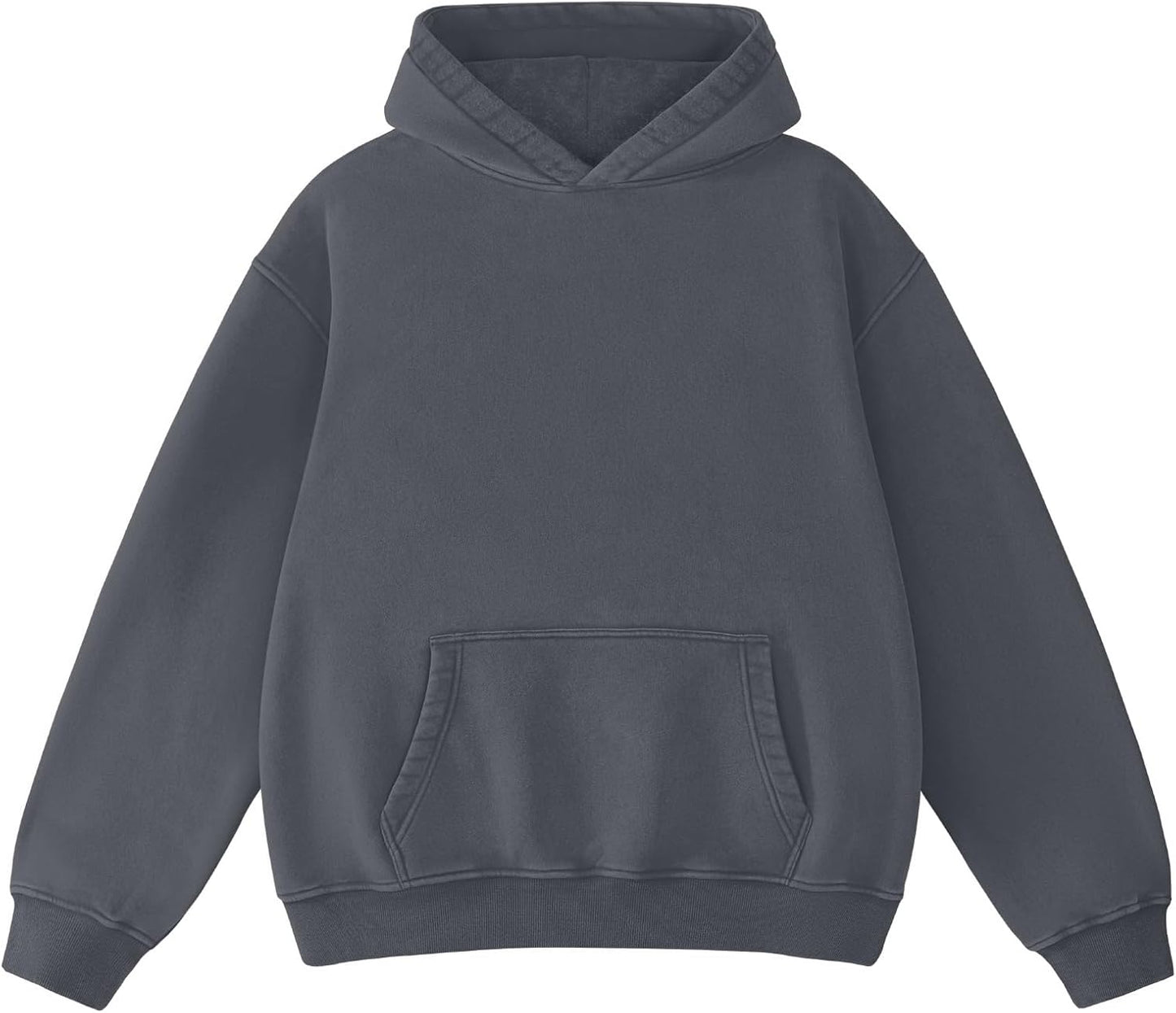 Dnzzs Sudadera con lavado ácido para mujer, sudadera con capucha de manga larga, sudaderas con capucha de gran tamaño de moda para mujer, sudaderas vintage y sudaderas pesadas