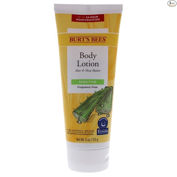 Burt's Bees Loción corporal de leche y miel, 12 onzas (paquete de 3)