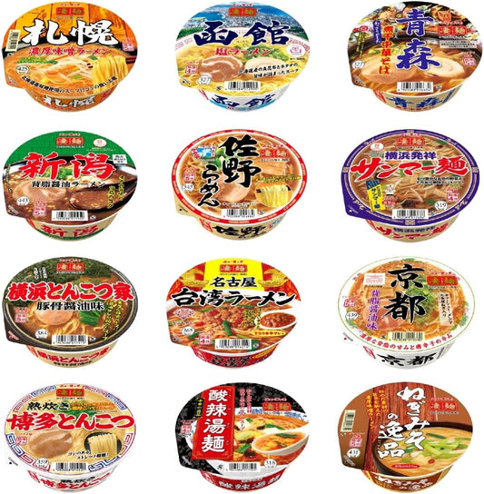 Newtouch Yamadai Super Noodles Local Ramen Taste Comparison Set (Western Japan Edition) 12 Pieces Second Edition