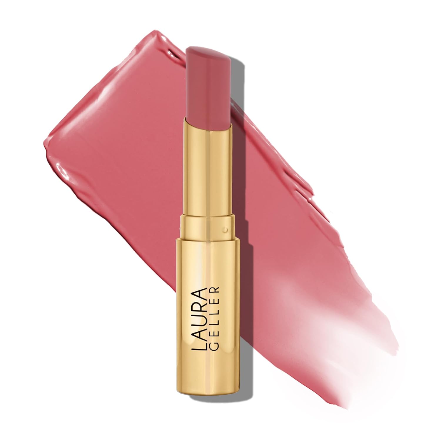 LAURA GELLER NEW YORK Bálsamo en gel hidratante con color para labios - In the Buff - Vitamina E hidratante - Acabado semibrillante