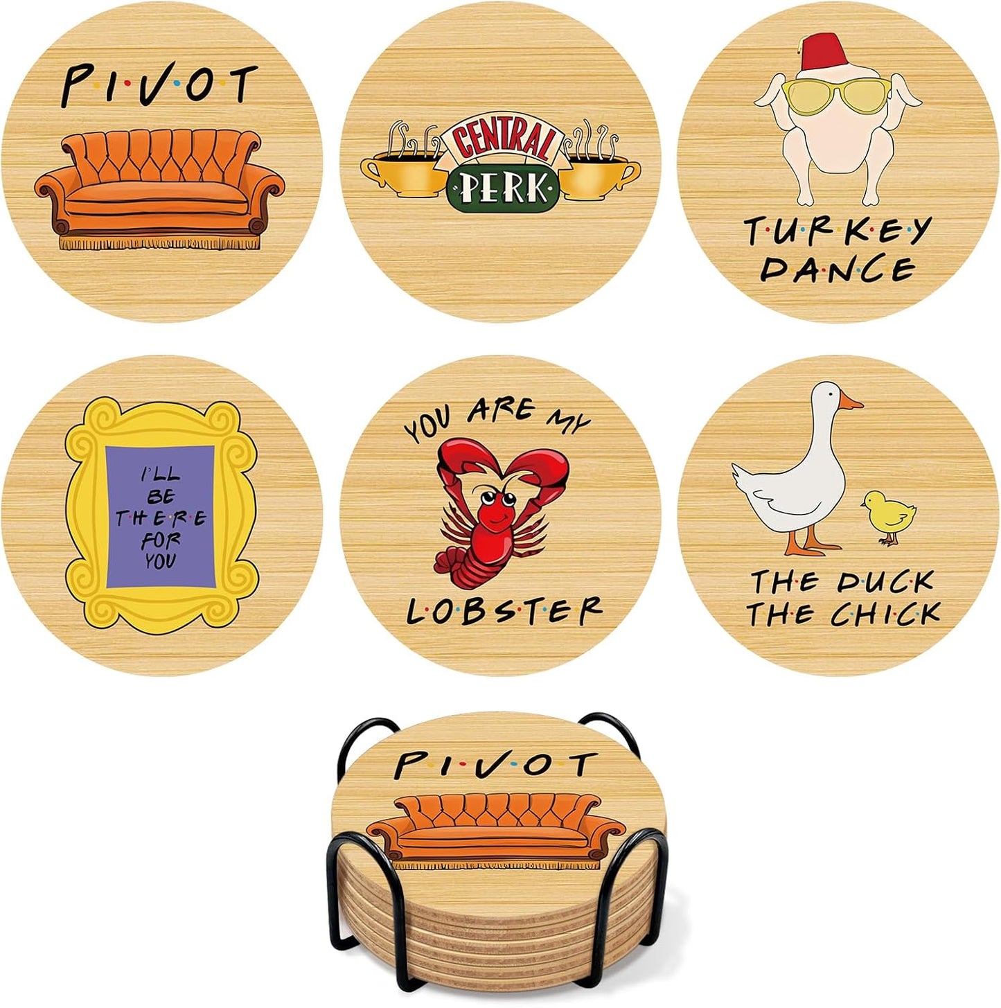6 posavasos de corcho de Wars para bebidas, posavasos de corcho para bebidas con portavasos, divertida decoración de cocina, adecuados para mesa de café y bar, regalos temáticos de guerras para