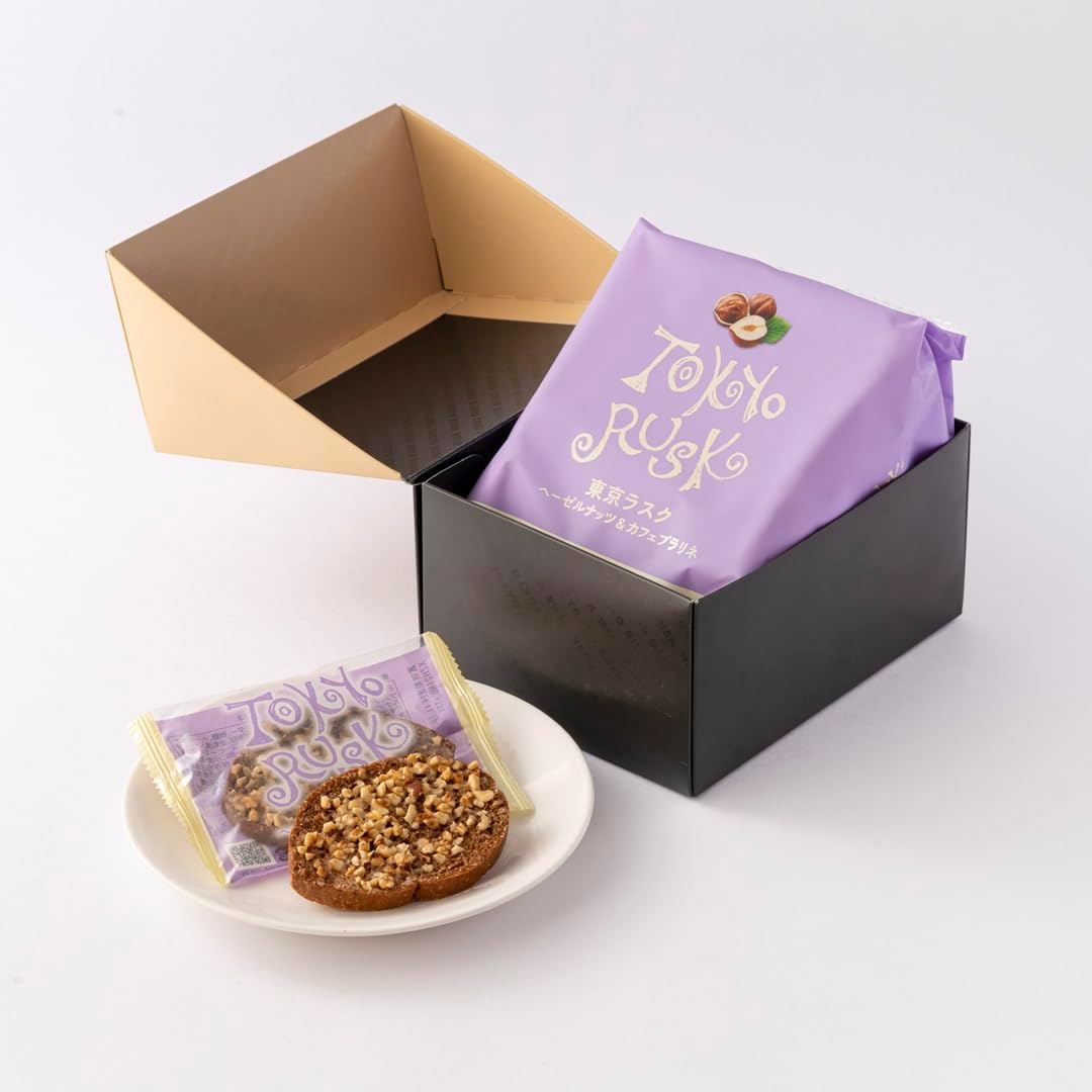 Tokyo Rusk Garlic from Aomori Prefecture, Pack of 8, Adult Snacks for Beer and Wine, Thick Butter and Garlic Flavor, Gift, Present