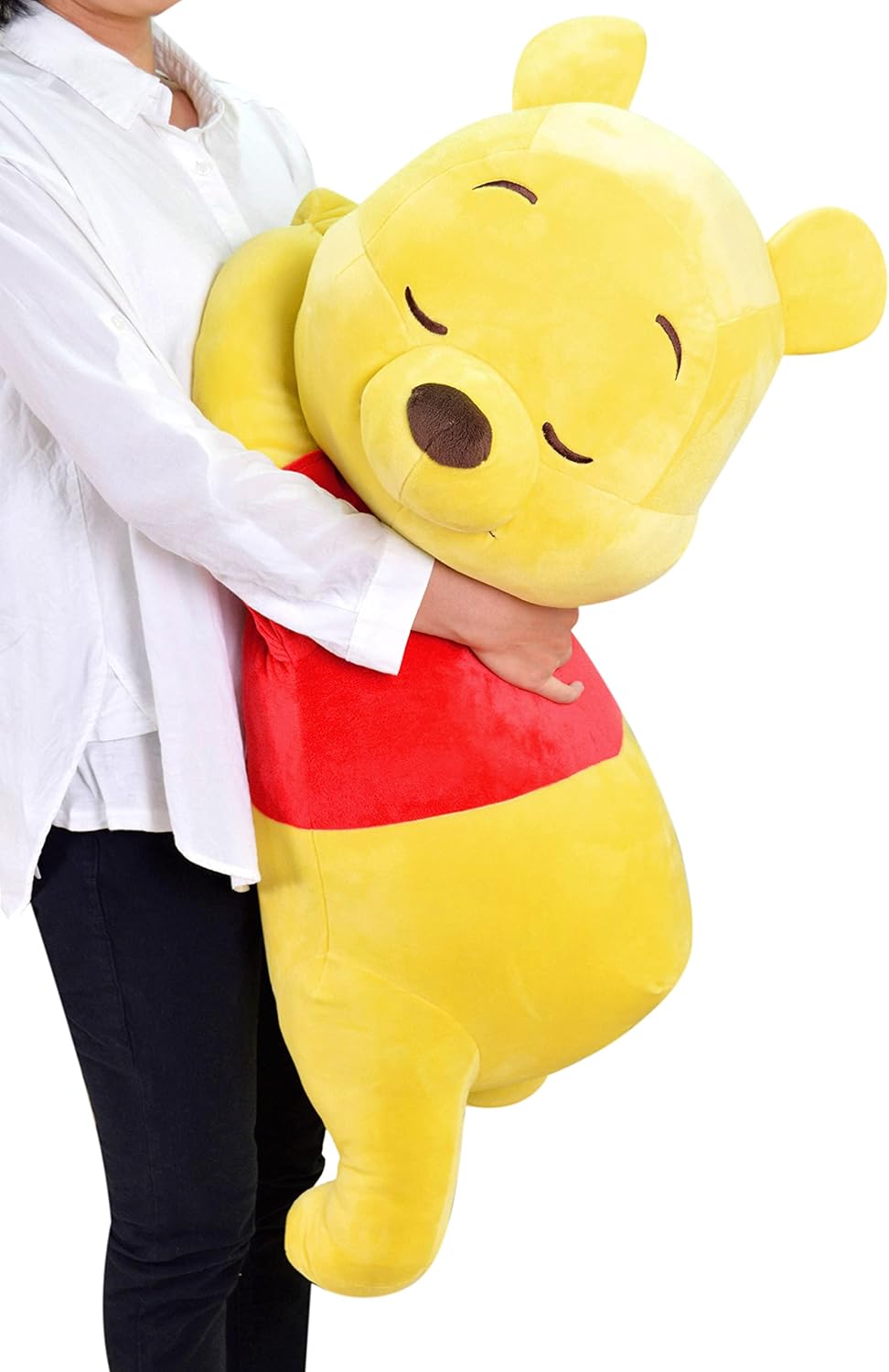MORIPiLO Disney Winnie the Pooh Body Pillow, Easy Sleeping Pillow (Extra Large), Approx. 35.4 inches (90 cm), Skin Friendly Micro Fabric, Goods, Plush, Large, Yellow, Disney Pillow Morisita