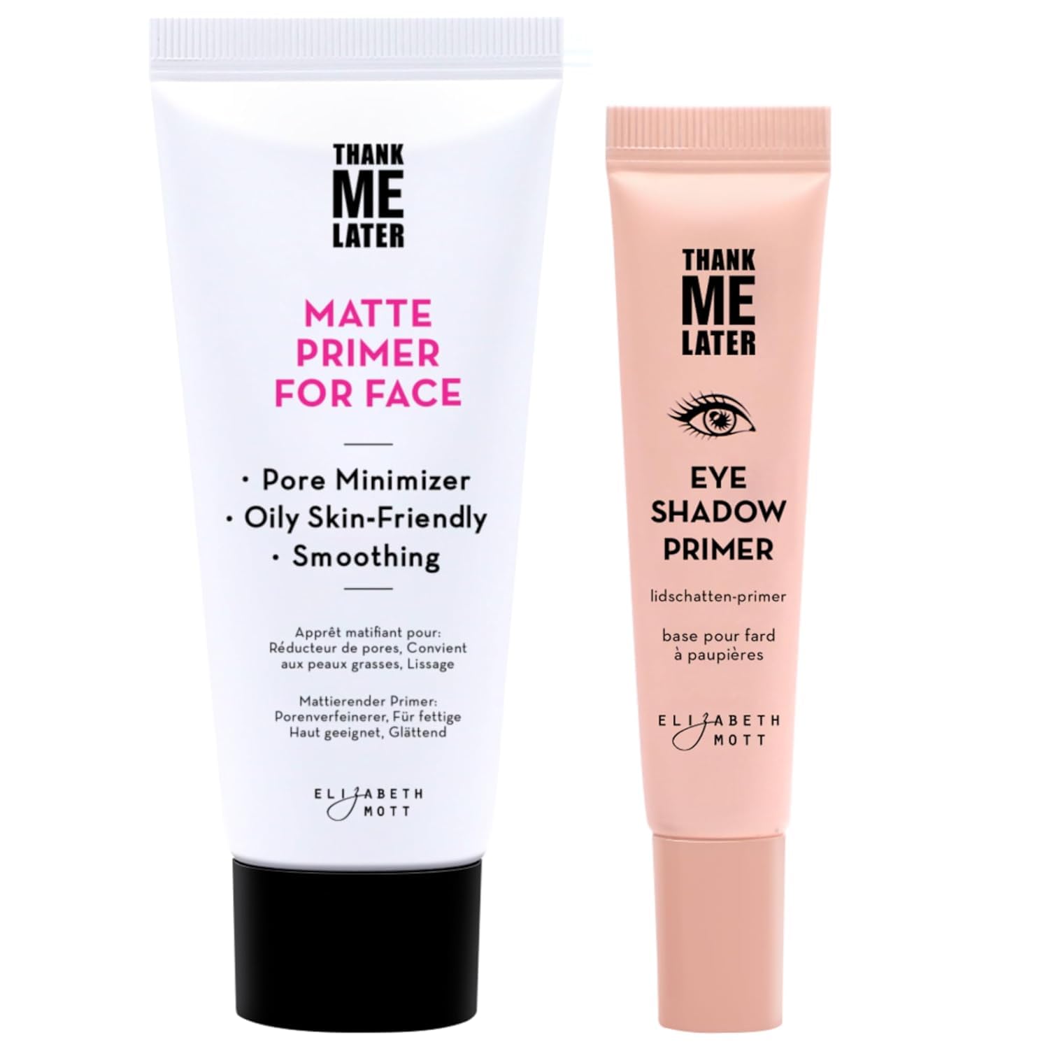 Elizabeth Mott Thank Me Later Eye Primer - Long-Lasting, Eyeshadow Primer Base for Oily Lids & Crease-Free Wear - Smudge-Proof, Lightweight, Cruelty-Free - 10g