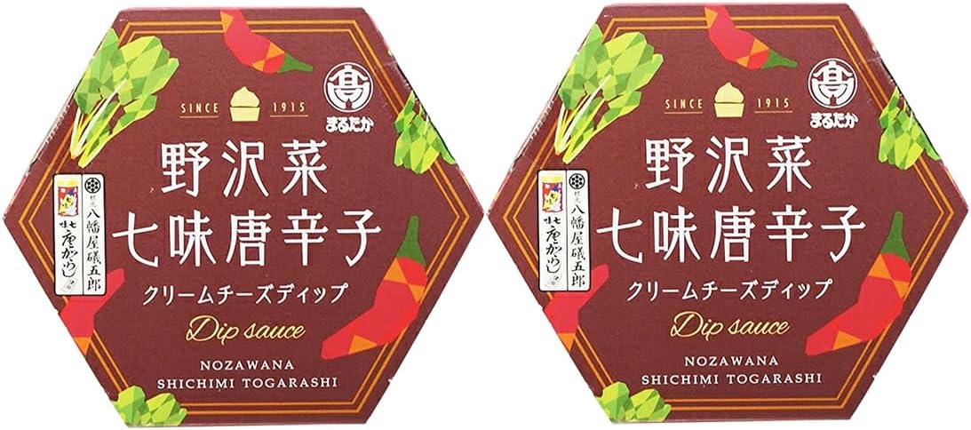 Nozawana Shichimi Chili Pepper Cream Cheese Dip, 3.9 oz (110 g), Yawataya Shogoro, Shinshu Nagano Zenkoji Bread Companion, Secret Kenmin Show, Marutaka (1 Piece)