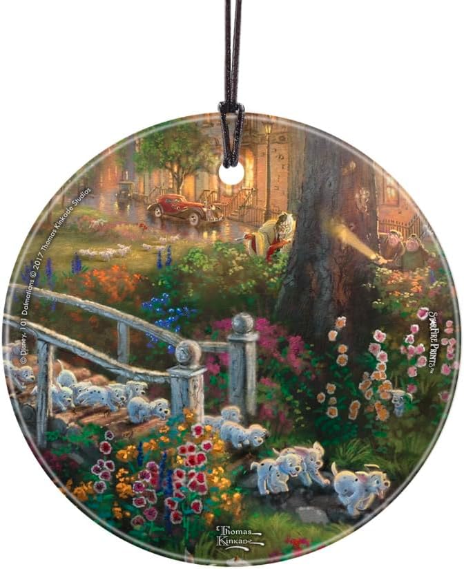 Disney - 101 Dálmatas – 3.5 pulgadas Starfire Prints colgante accesorio de impresión de vidrio – Ideal para regalar y coleccionar | Hanging glass print | Bedroom or office display | Disney fan gift