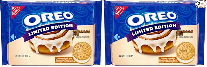 OREO REESE'S Peanut Buttery Creme Chocolate Sandwich Cookies, 12.35 oz (Pack of 2)
