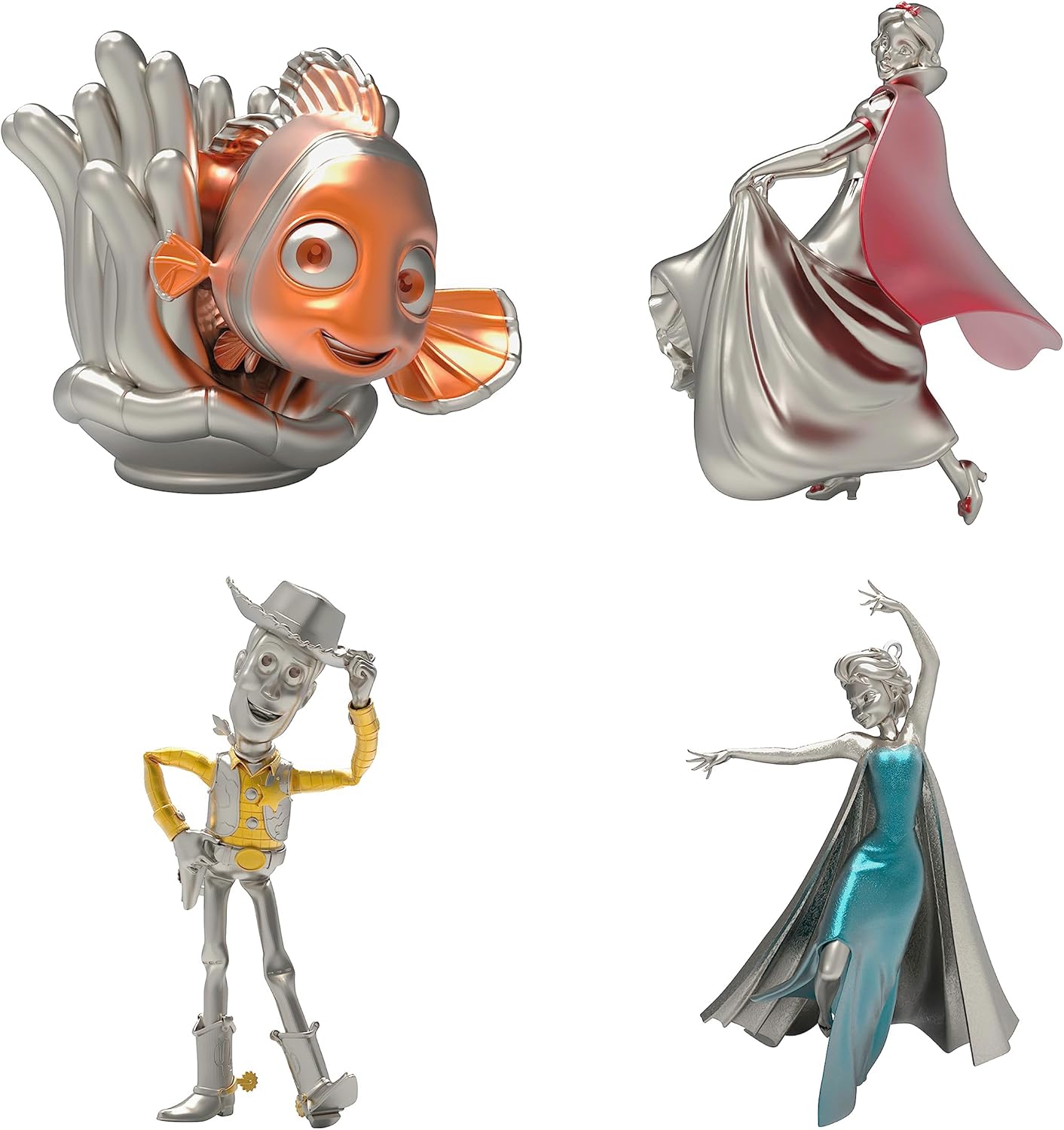Hallmark Keepsake Adorno navideño 2021, estatua de narradores de Mickey Mouse de Disney