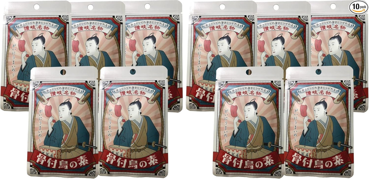Kagawa Specialty Honetsukidori Seasoning - Just Grill Chicken Thigh Meat with Garlic and Spices, Authentic Snack (5 pieces) Garlic Powder, Spices, Chicken, Garlic Powder, Bone-in Chicken Thigh Meat