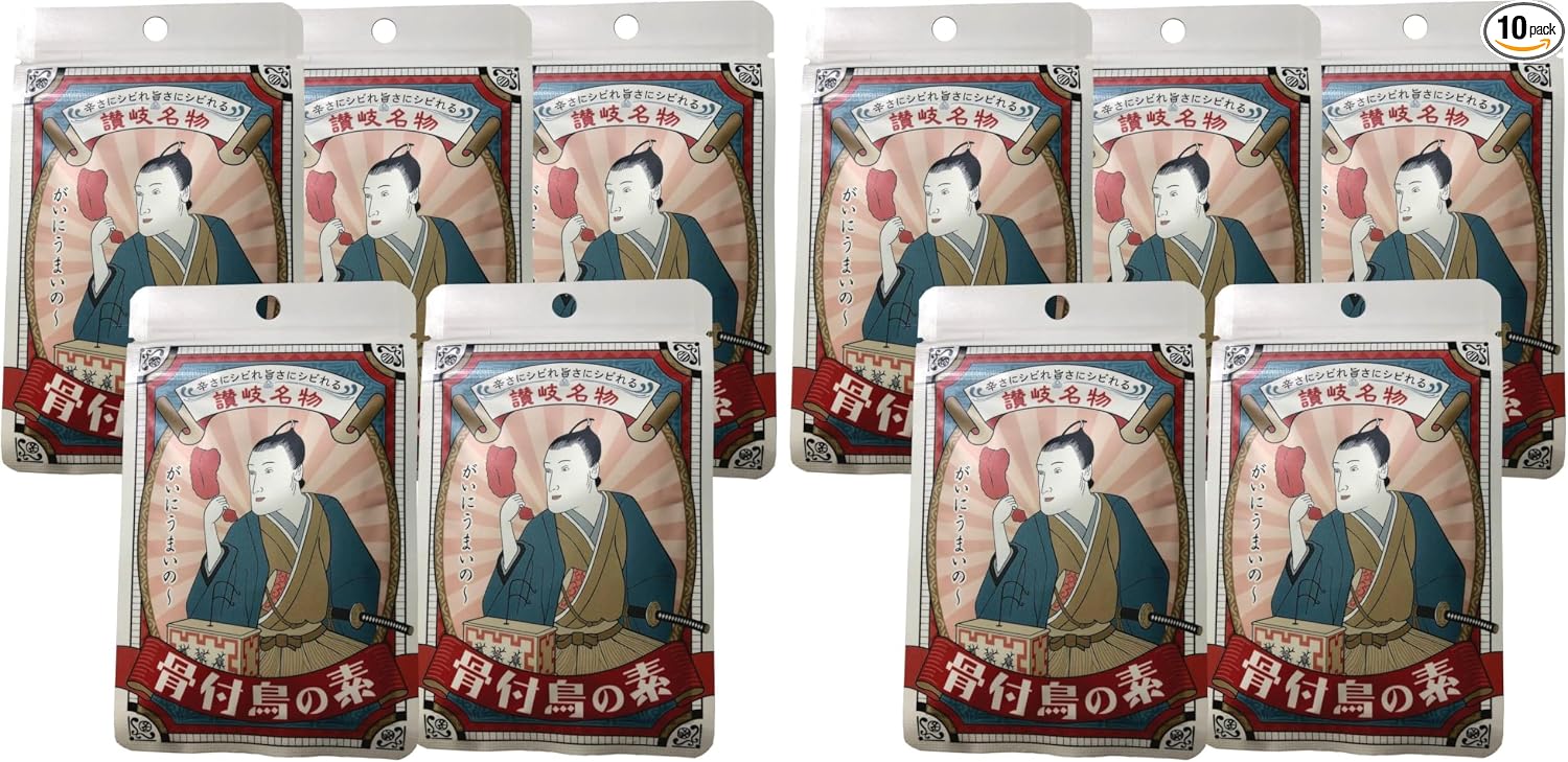 Kagawa Specialty Honetsukidori Seasoning - Just Grill Chicken Thigh Meat with Garlic and Spices, Authentic Snack (5 pieces) Garlic Powder, Spices, Chicken, Garlic Powder, Bone-in Chicken Thigh Meat