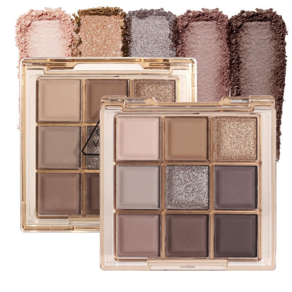 CAKAILA Brown Eyeshadow Palette-Neutral Nude Brown Smokey Eye Shadow Palette,Rose Gold Bronze Naked Cream Eyeshadow Palette Makeup,Natural Eyeshadow for Eyes Long Lasting Naturing-Looking