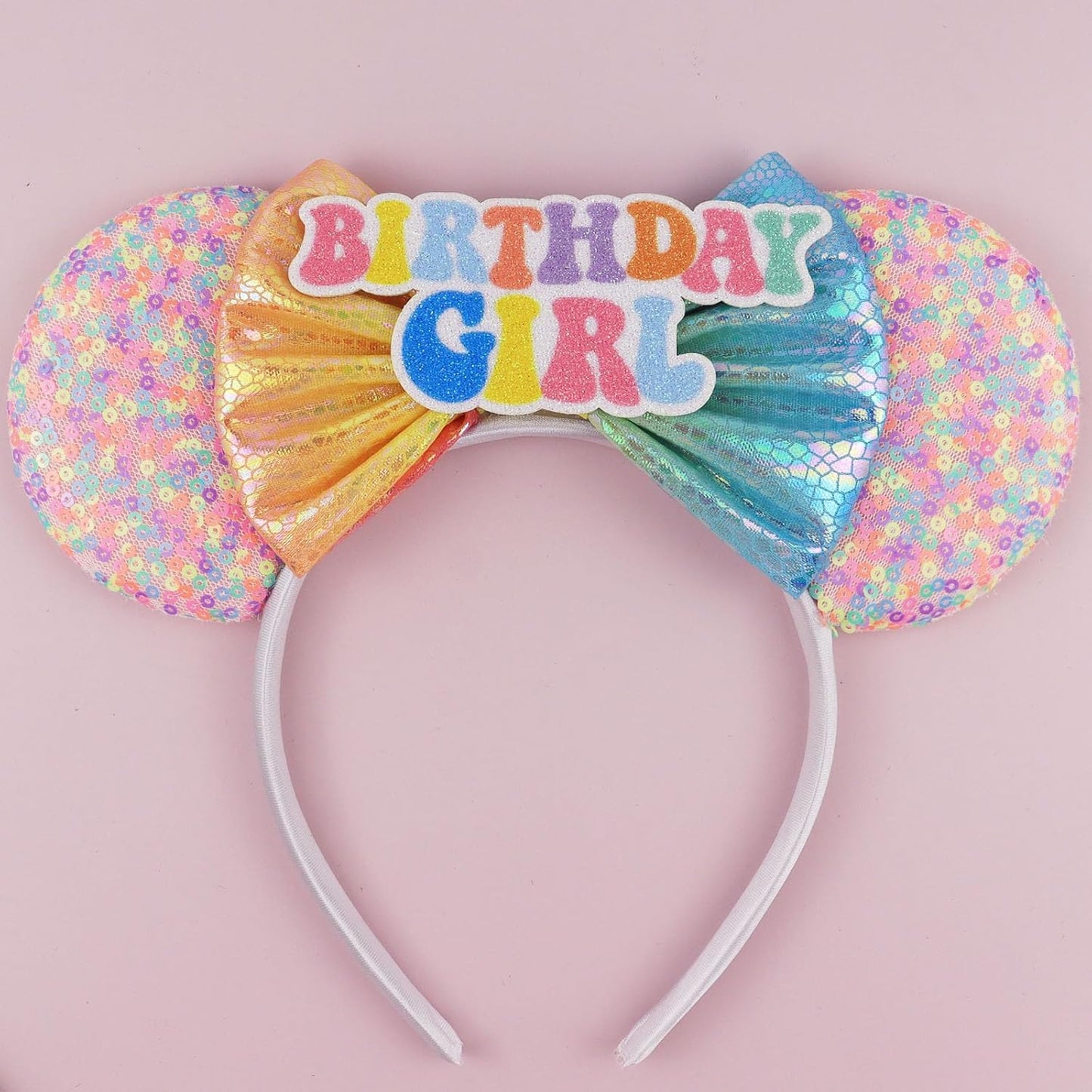 Diadema con orejas de ratón, diadema con orejas de auto de Lighting McQueen para fiesta de cumpleaños de niños - Diadema con orejas de auto