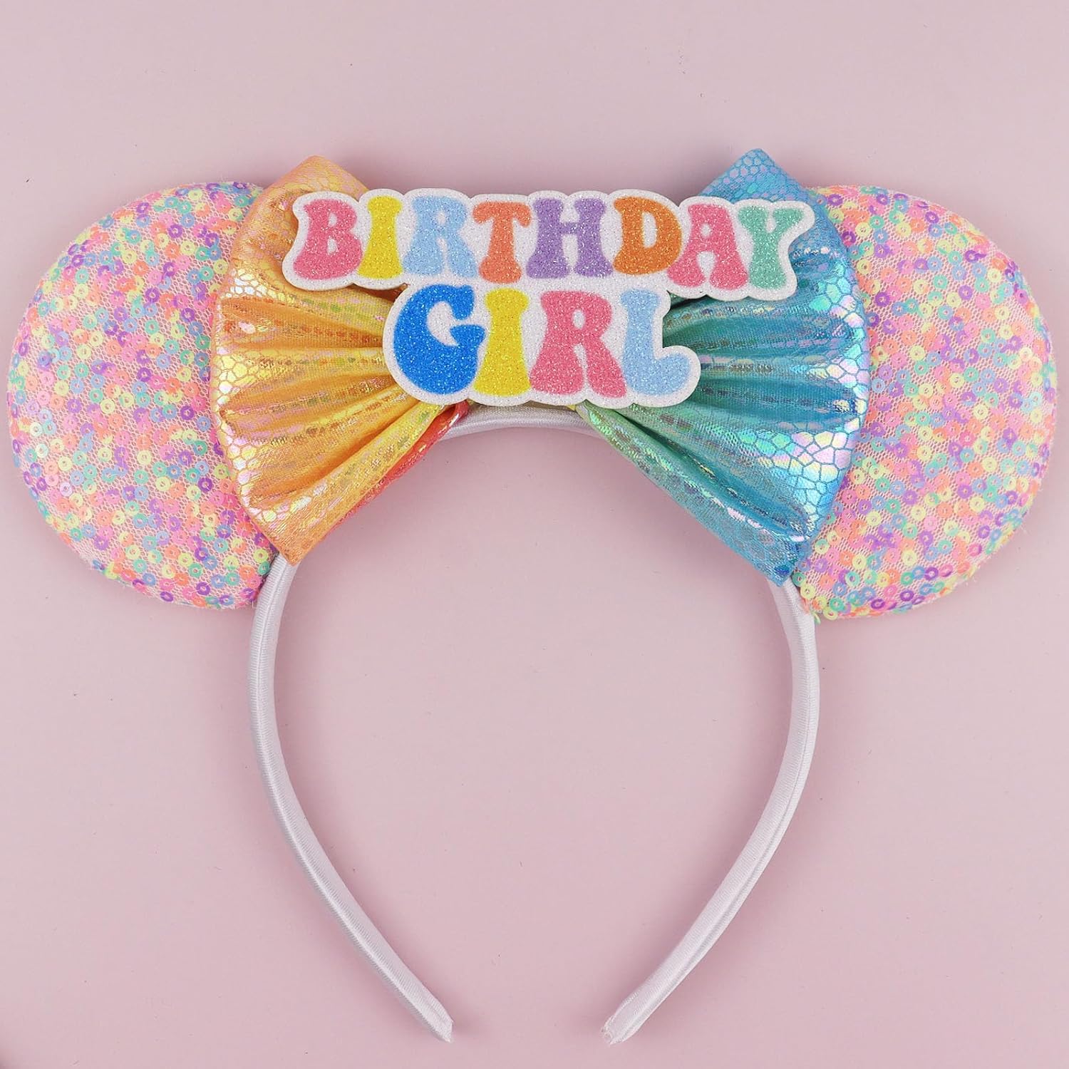 Diadema con orejas de ratón, diadema con orejas de auto de Lighting McQueen para fiesta de cumpleaños de niños - Diadema con orejas de auto