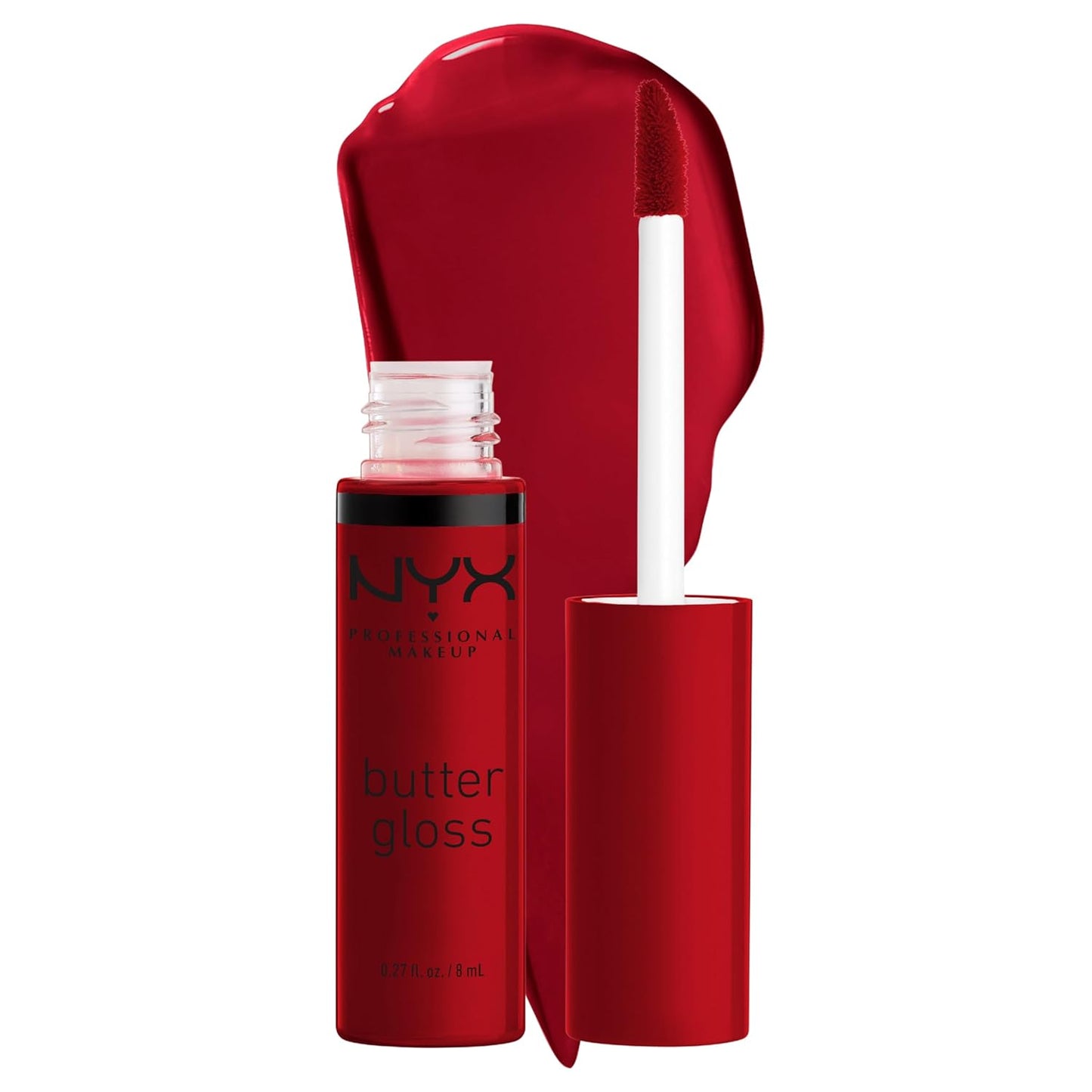 NYX MAQUILLAJE PROFESIONAL Brillo de mantequilla, brillo de labios no pegajoso - Tiramisu (Brown)