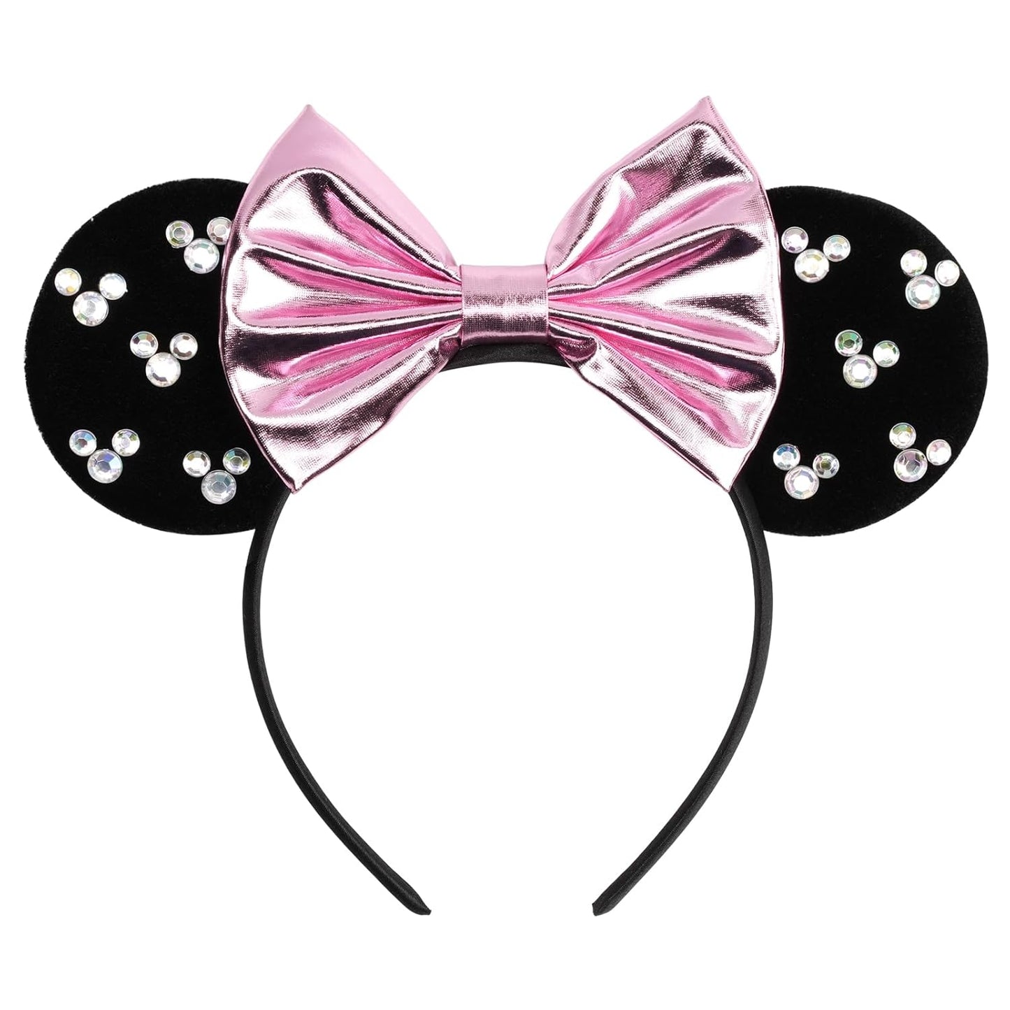 bianbaistar Colorida diadema de orejas de ratón inspirada en caramelos con purpurina brillante, perfecta para fiestas divertidas, eventos temáticos y celebraciones navideñas