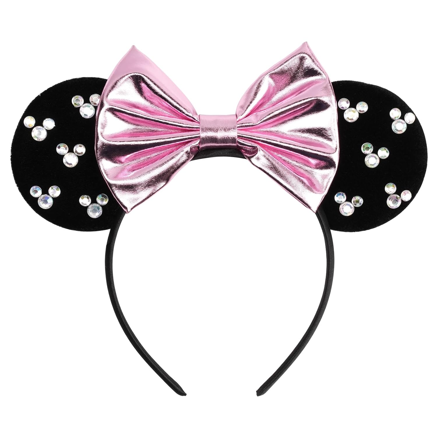bianbaistar Colorida diadema de orejas de ratón inspirada en caramelos con purpurina brillante, perfecta para fiestas divertidas, eventos temáticos y celebraciones navideñas