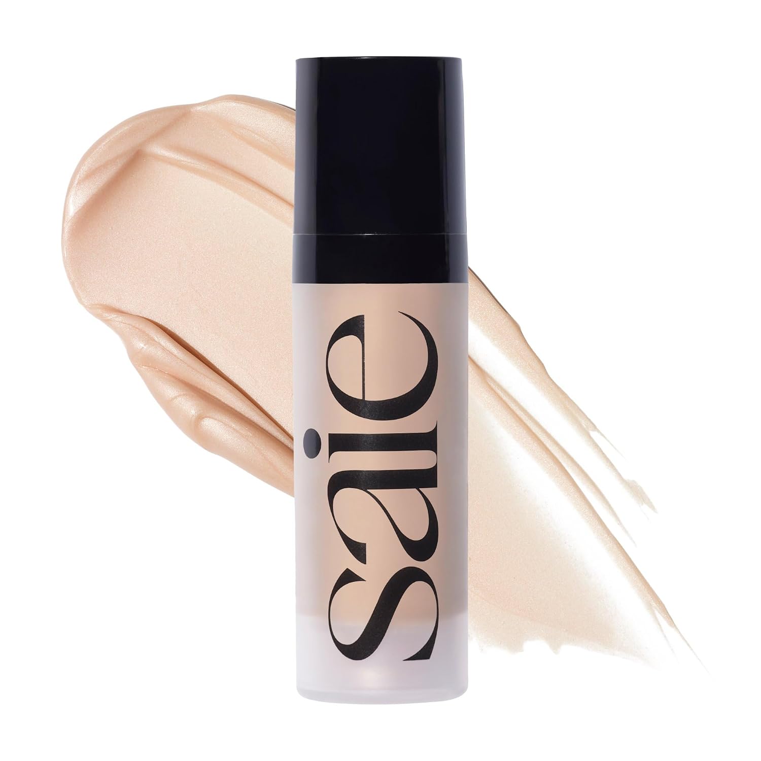 Saie Glowy Super Gel - Prebase de Maquillaje Hidratante y Suero Iluminador Enriquecido con Vitamina C y Aceite de Escualano - Iluminador Líquido para Todo el Rostro para una Piel de Vidrio Instantánea