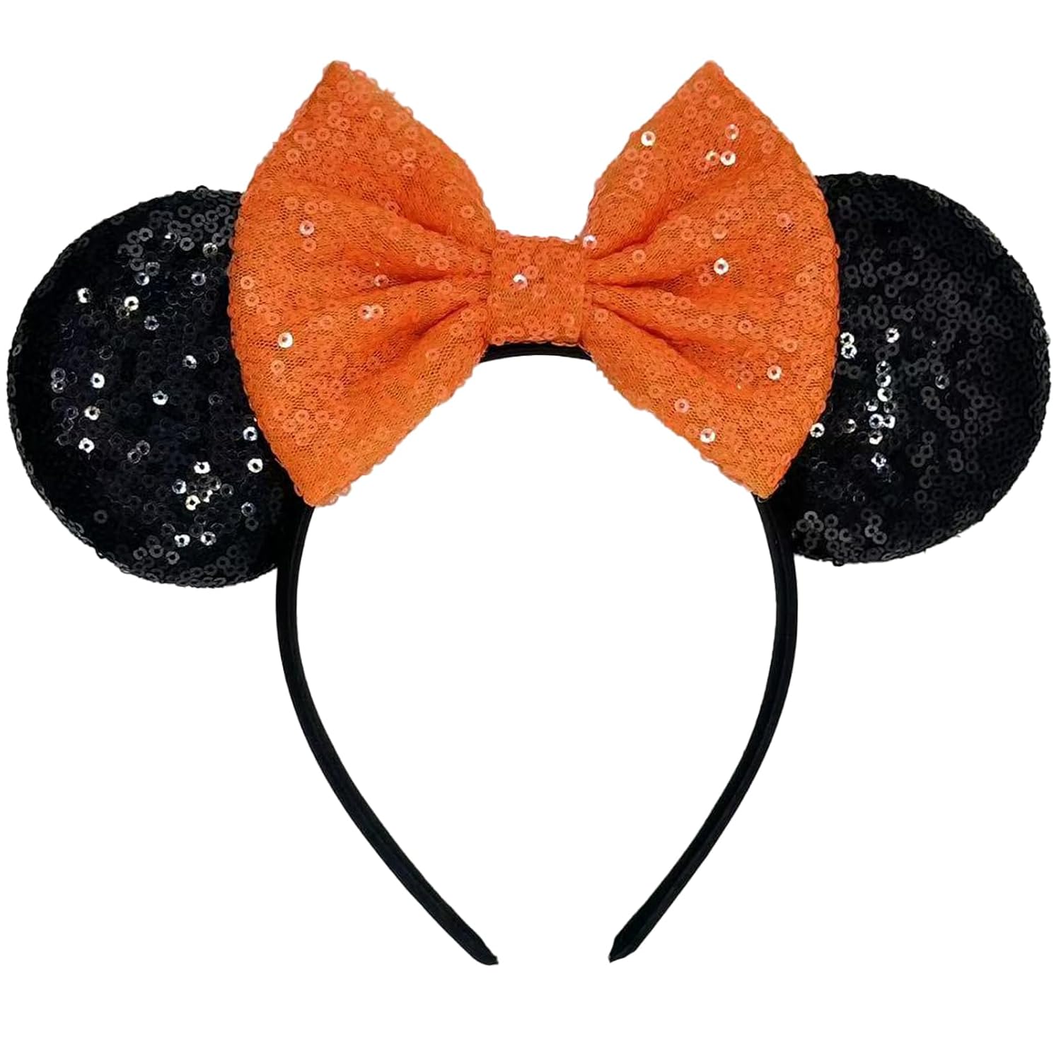 Diadema de Orejas de Ratón - Banda de Pelo para Orejas para Fiestas de Parque Temático, Accesorios de Disfraz para Cosplay para Mujeres Adultas (Rojo)