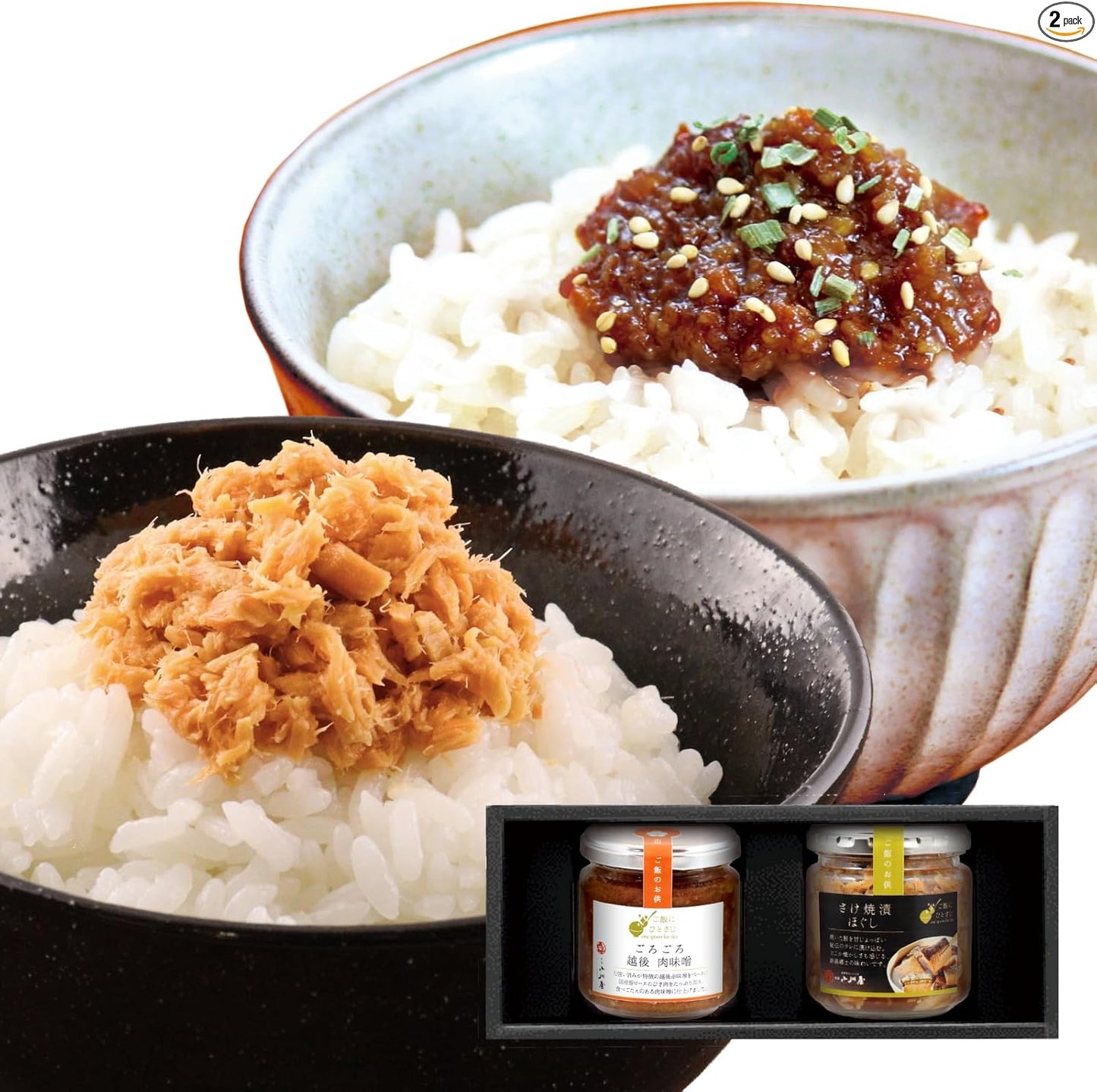 Niigata Ogawaya Rice Companion (3-Piece Set, Gororororo Echigo Miso, Moist Seafood Sake, Grilled Sake) Gift, Gift, Gift, Order, Room Temperature, Thank You, Congratulations, Okadamen AHF3