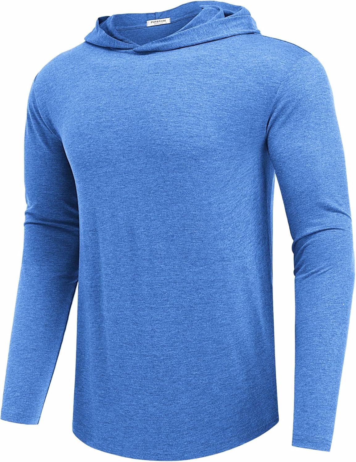 PINSPARK Sudaderas ligeras con capucha tipo pullover para hombres, manga larga, sudadera con capucha para golf, gimnasio, entrenamiento, sudadera atlética