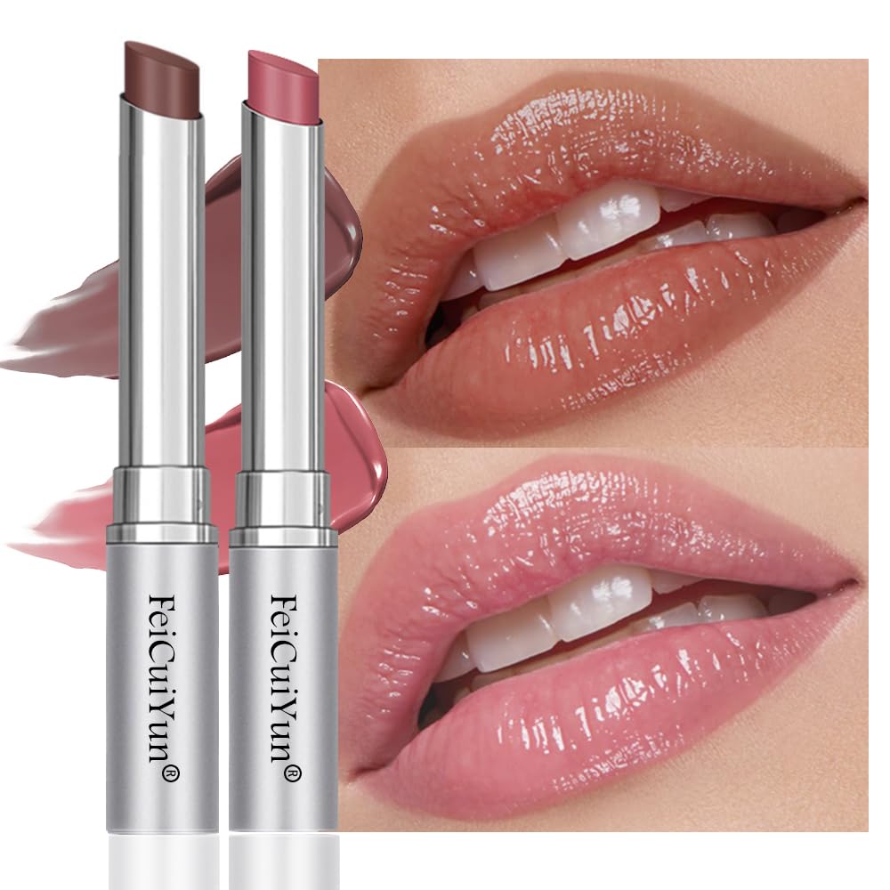 FeiCuiYun Bálsamo Labial con Tinta de Miel Rosa, Lápiz Labial Hidratante Transparente, Color Labial Hidratante para Todos los Tonos de Piel, Bálsamo Labial Nutritivo con un Toque de Cereza Negra