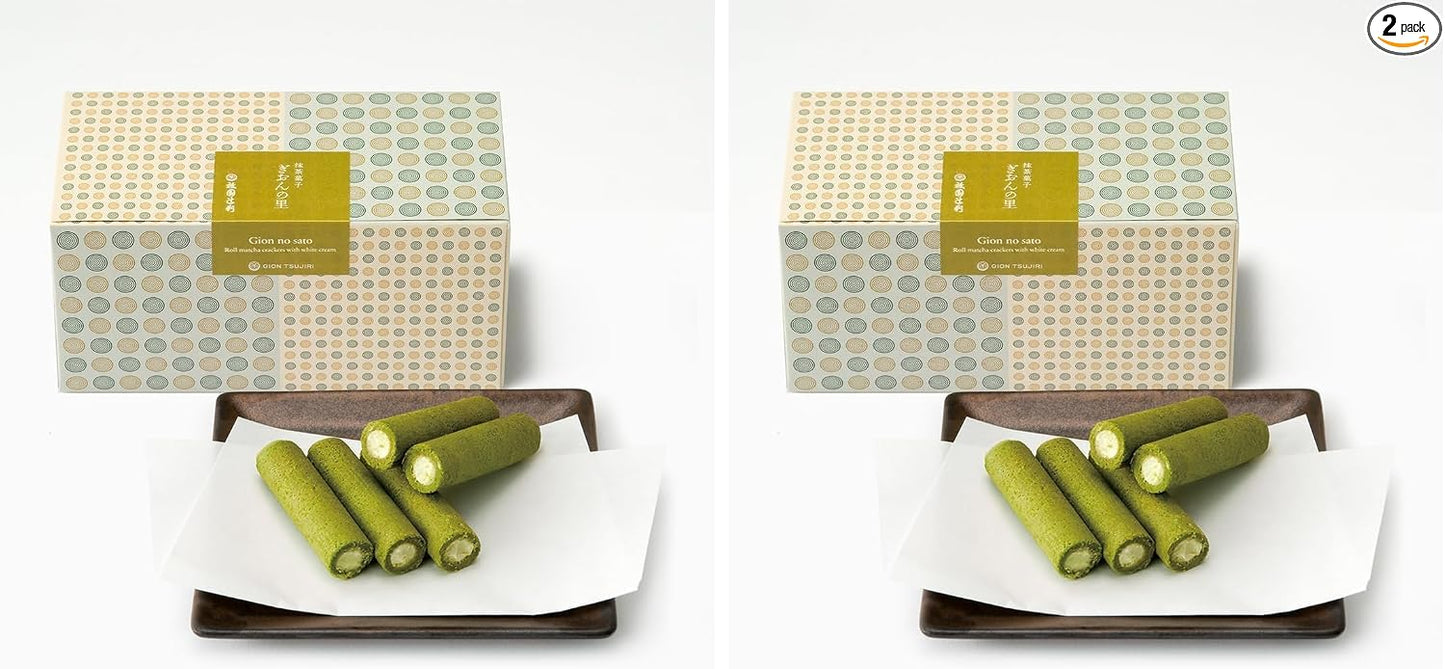 Gion Tsujiri Gion no Sato 15-Piece Individually Wrapped Crackers, Matcha Sweets, Kyoto Souvenir, Hand-Delivered Gift, Workplace Gift, Celebration, Return Gift, Gift, Thank You, Small Package, Japanese