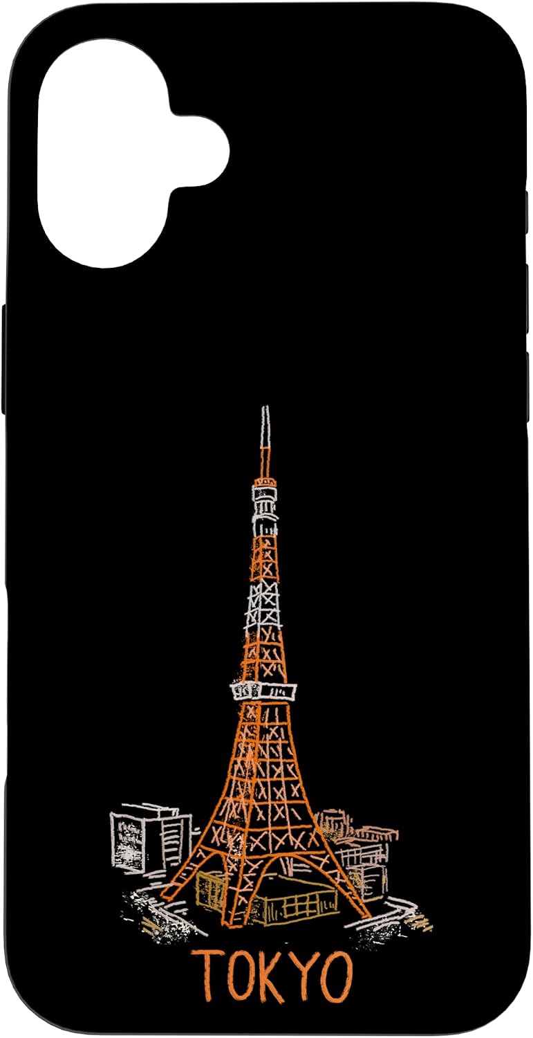 Tokyo Tower Japan Travel Souvenir City Landmark Gift Smartphone Case for iPhone 15 Plus