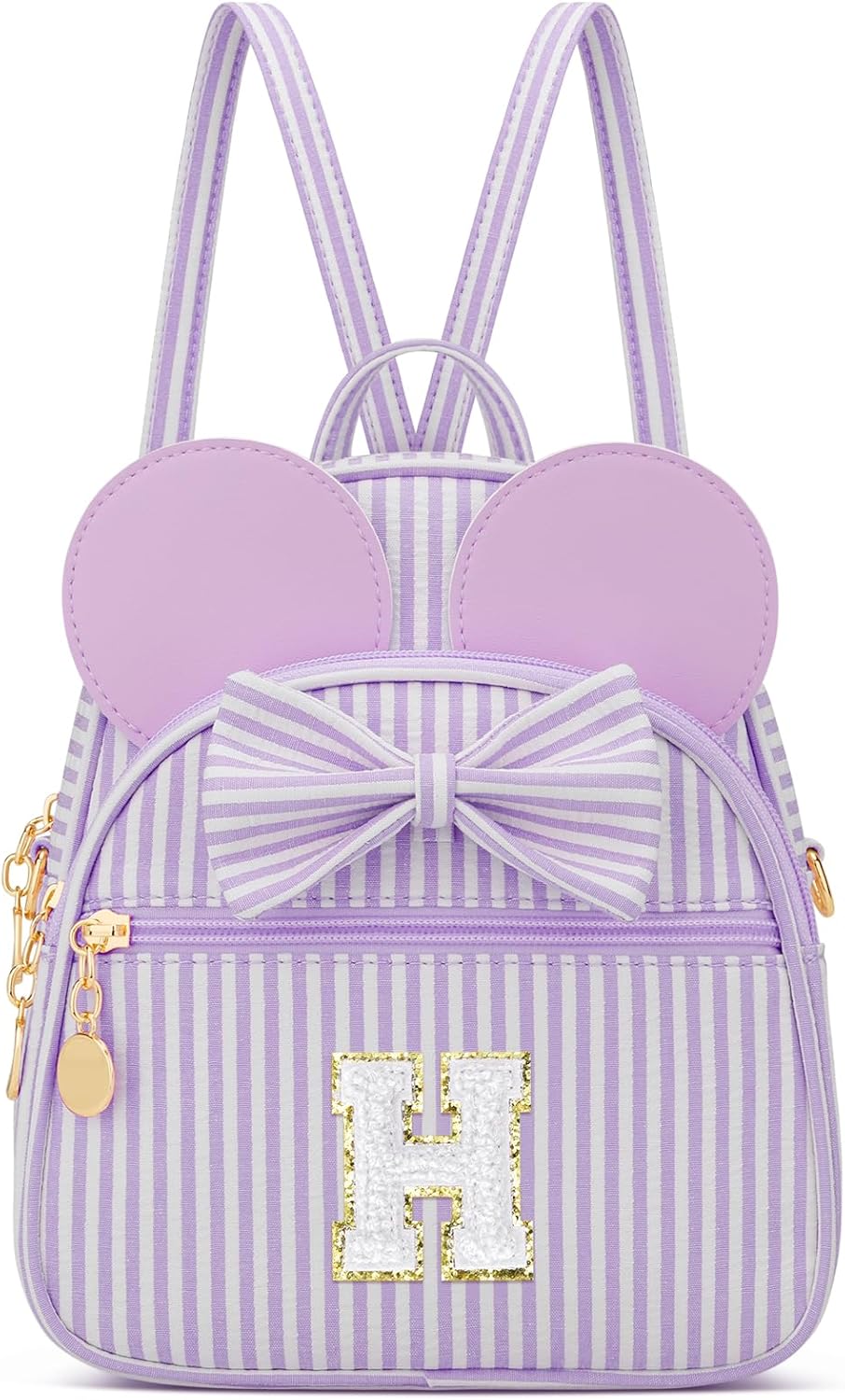 Regalo de cumpleaños personalizado para niñas pequeñas, mochila pequeña con inicial para niñas pequeñas, lindo mini bolso para niños de 3 a 10 años, rosa A
