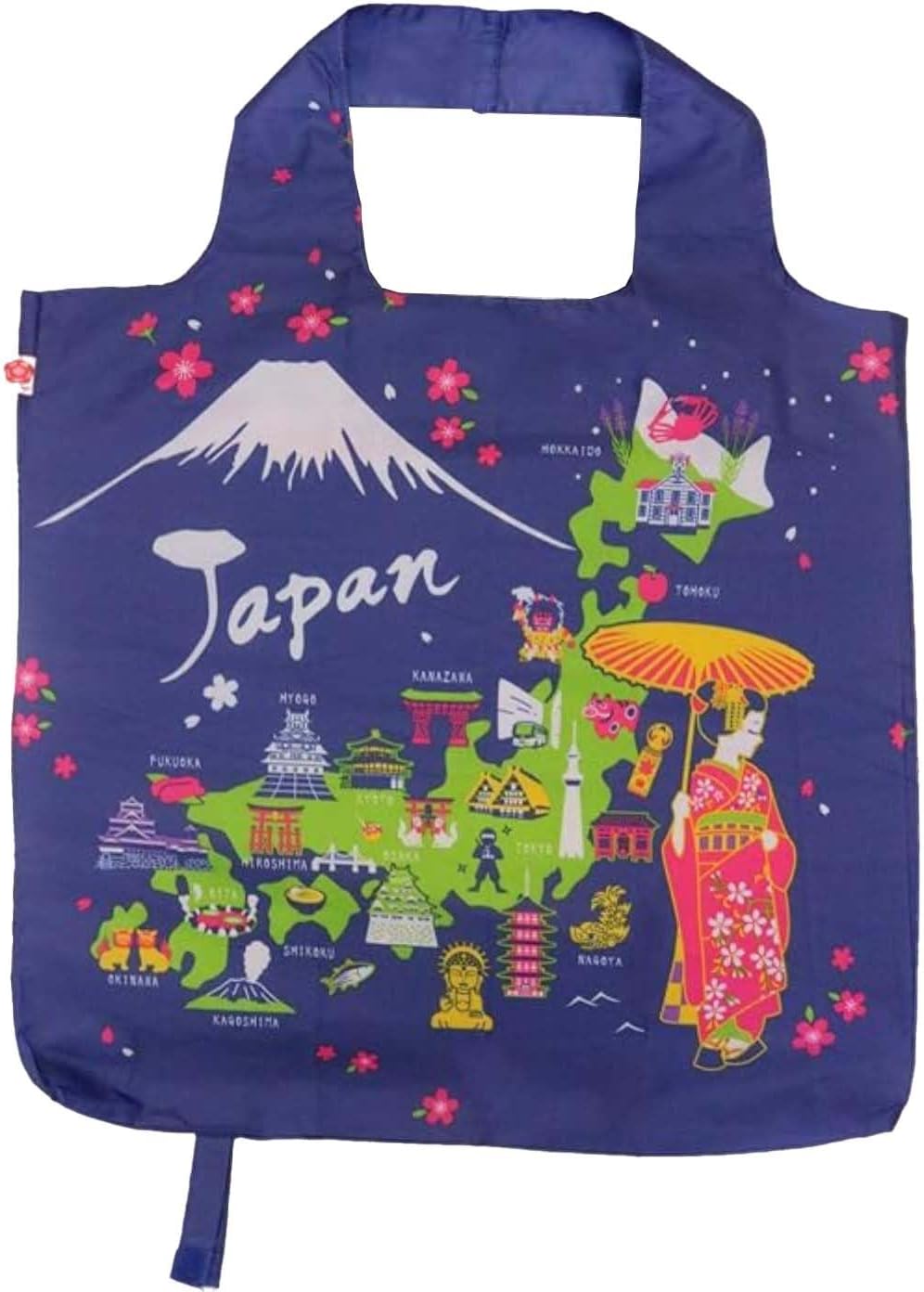 Matsumi Crafts Eco Bag Souvenir Bag Japan Maiko Pattern Kyoto
