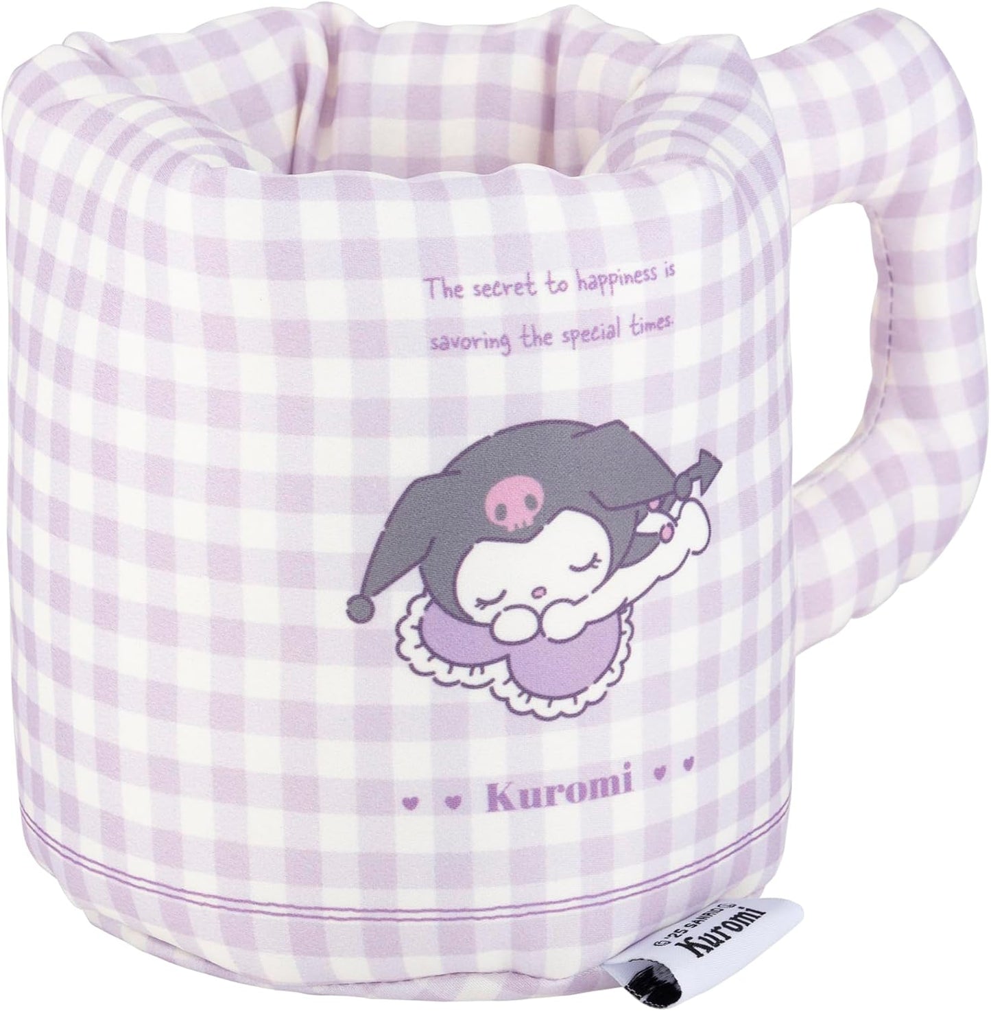 Moripilo 427411 Chrome Mug Style Trinket Case, Tabletop, Approx. 4.3 x 4.3 x 5.1 inches (11 x 11 x 13 cm), Blue, Gingham Plaid, Pen Holder, Cute, Goods, Present, Sanrio 427411