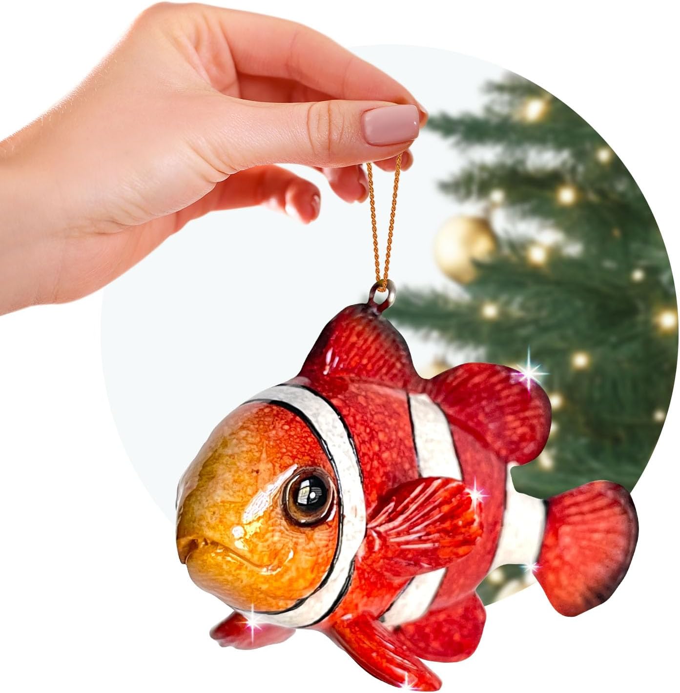 Adorno de tortuga marina azul, decoraciones navideñas pintadas a mano 2023, temática de playa, decoración del océano, adornos de árbol de Navidad, ideal para rellenar calcetines en embalaje de regalo rengöra